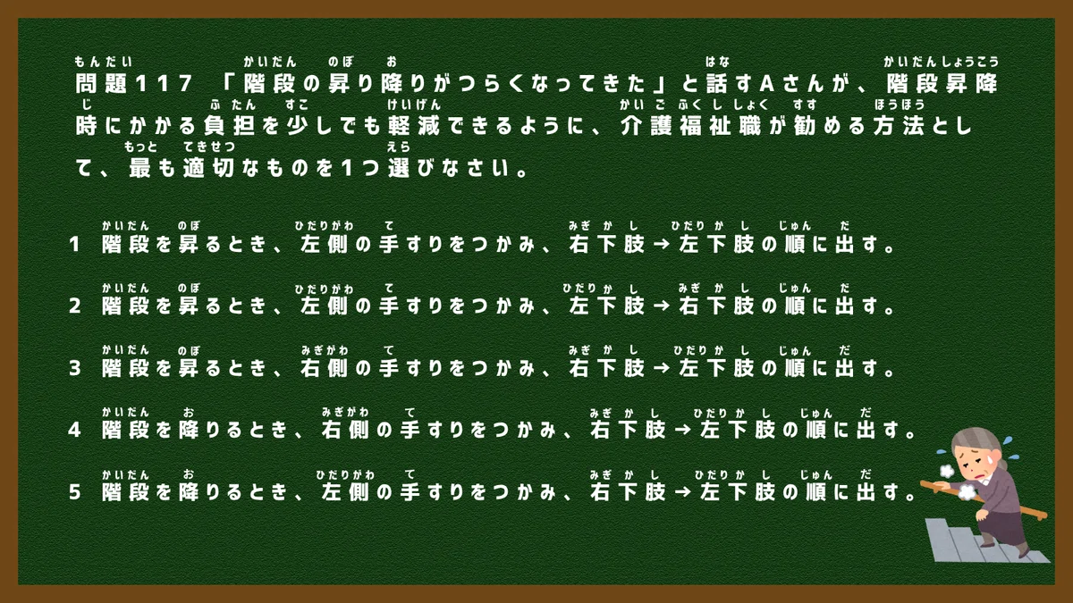 介護福祉士模擬試験】総合問題2🌸（2024年度・問題117・模試解説7
