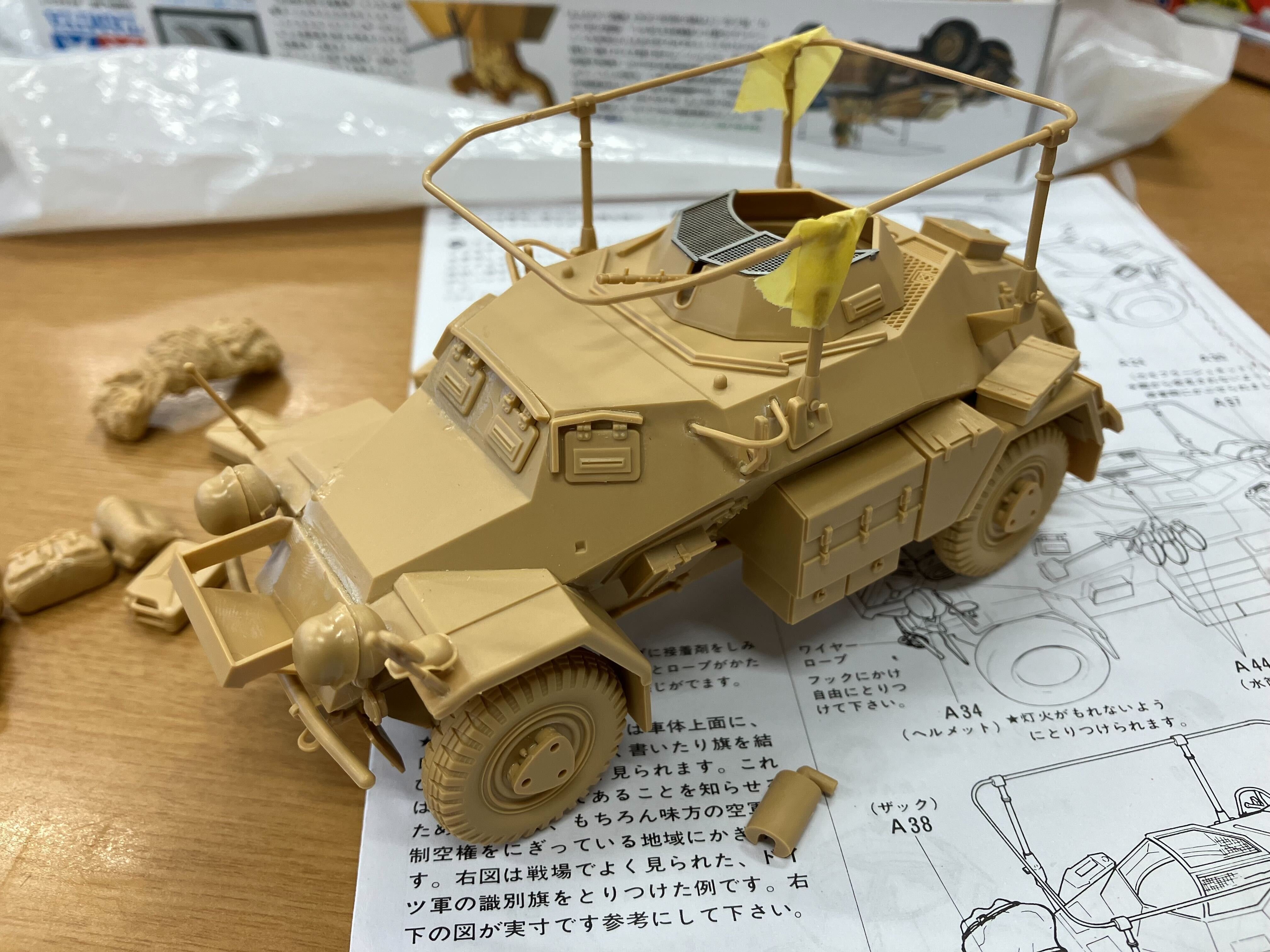 6 タミヤ1/35 ドイツ無線指揮車フンクワーゲン【完成】｜洛星