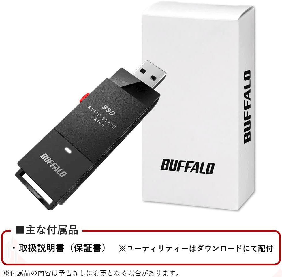 バッファローミニSSD　1Tバイト バッファロー SSD 外付け 1.0TB 小型 コンパクト ポータブル