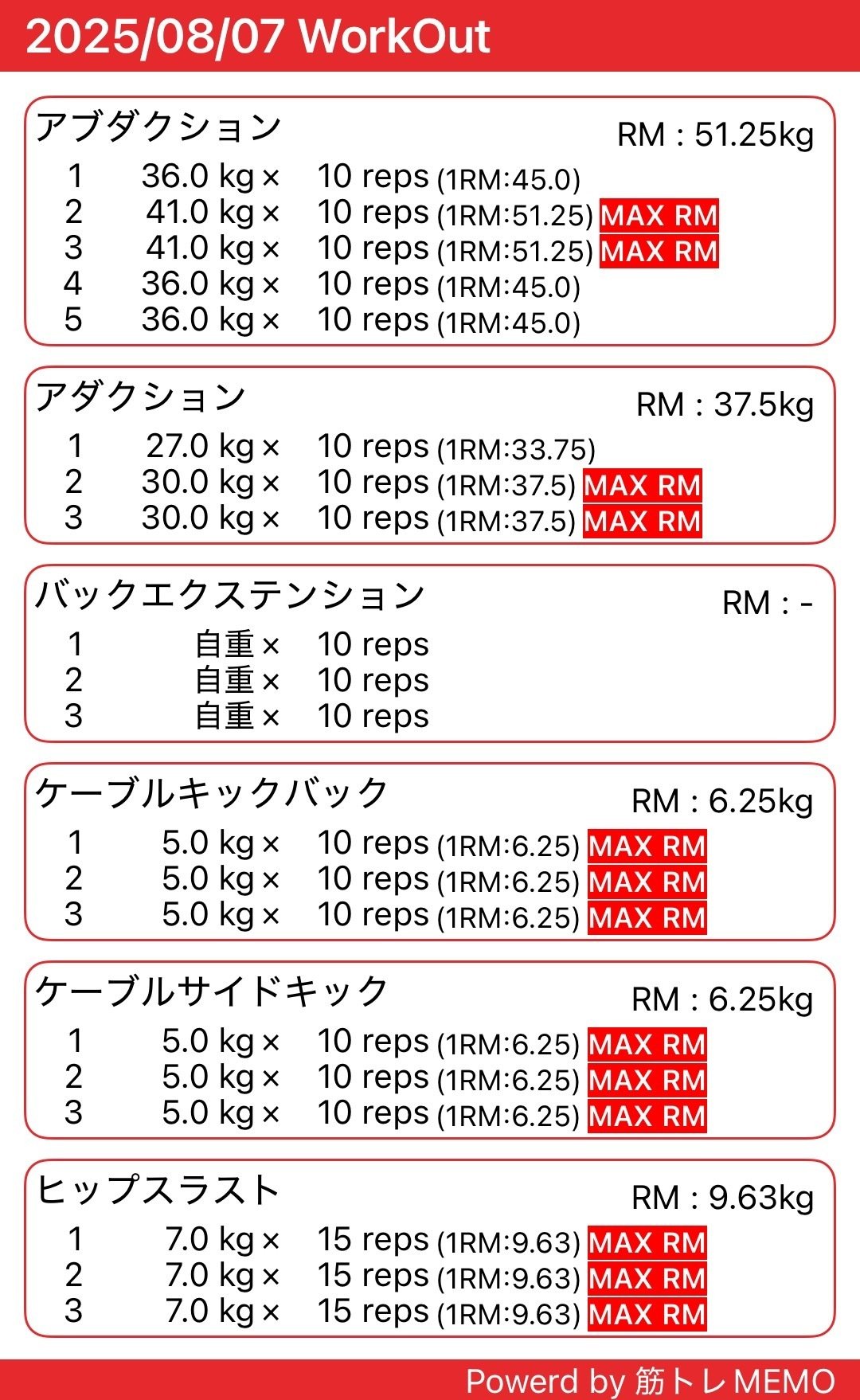 【値下げ】筋トレセット※取引中です 🏋️筋トレ記録】W10-13｜2025年8月7日～8月31日｜ari