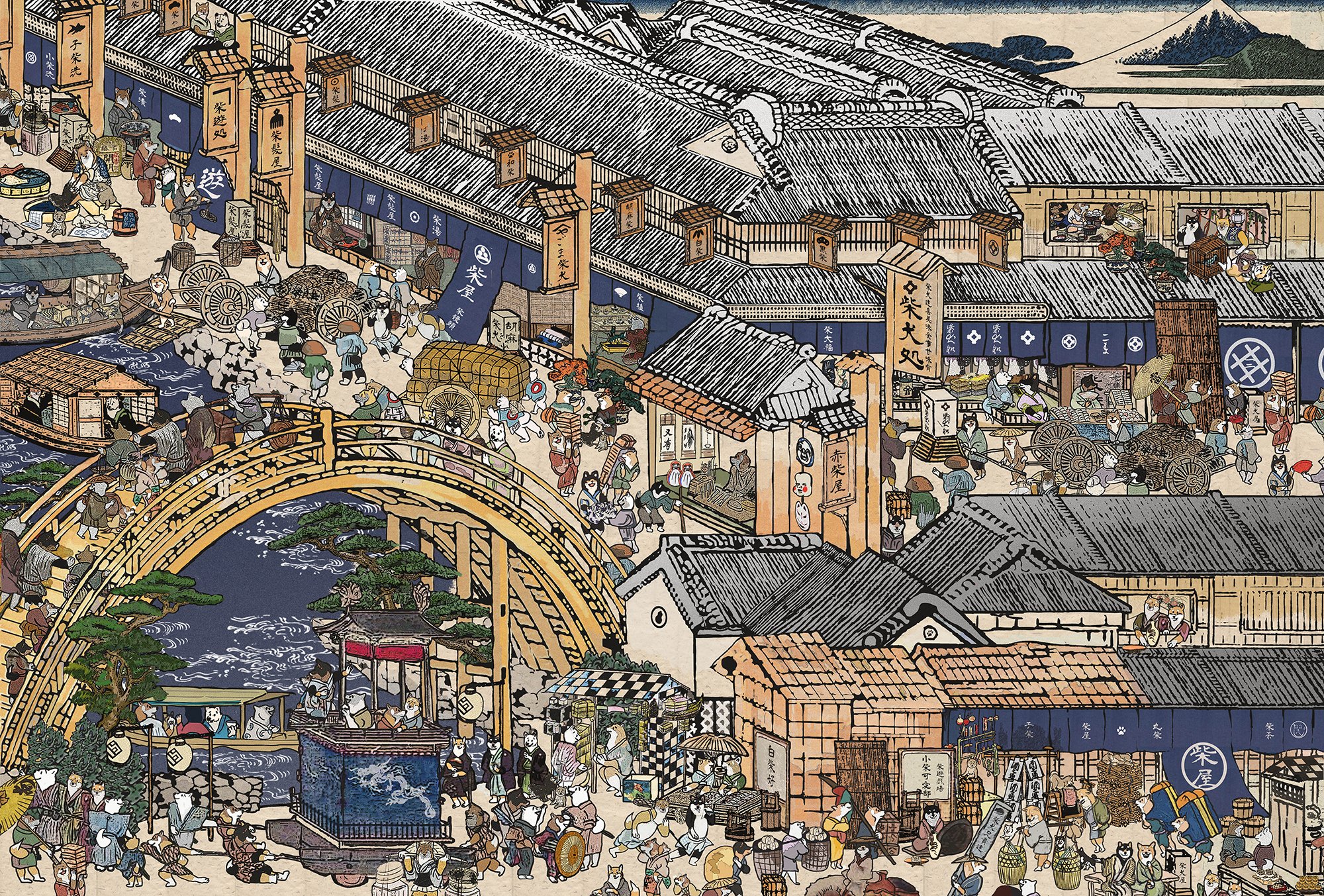 江戸の柴犬達｜Moriuchi Yoshie