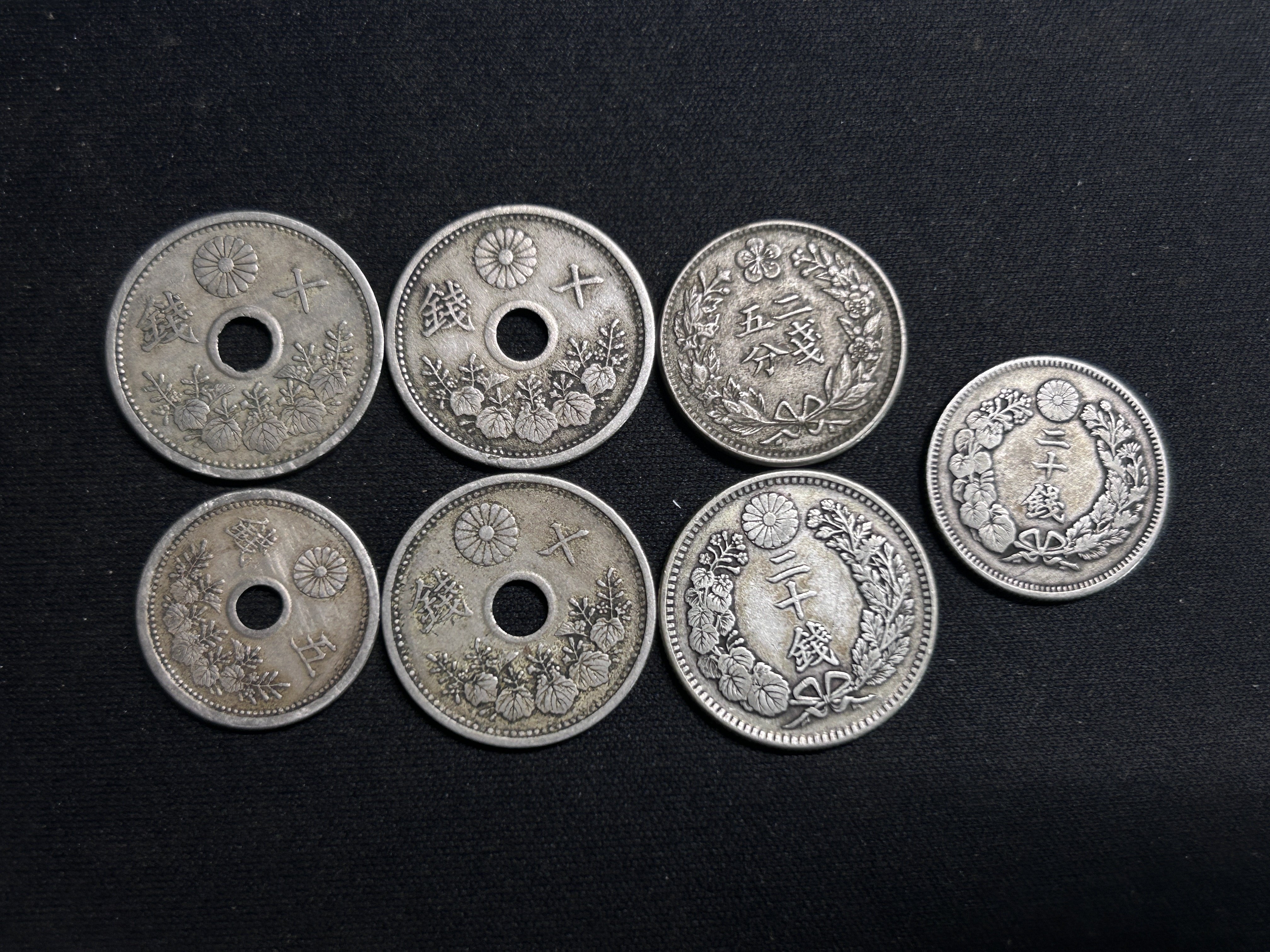 【美品】明治時代　銀貨　6枚 明治時代の美しい銀貨たち｜ふるものさん