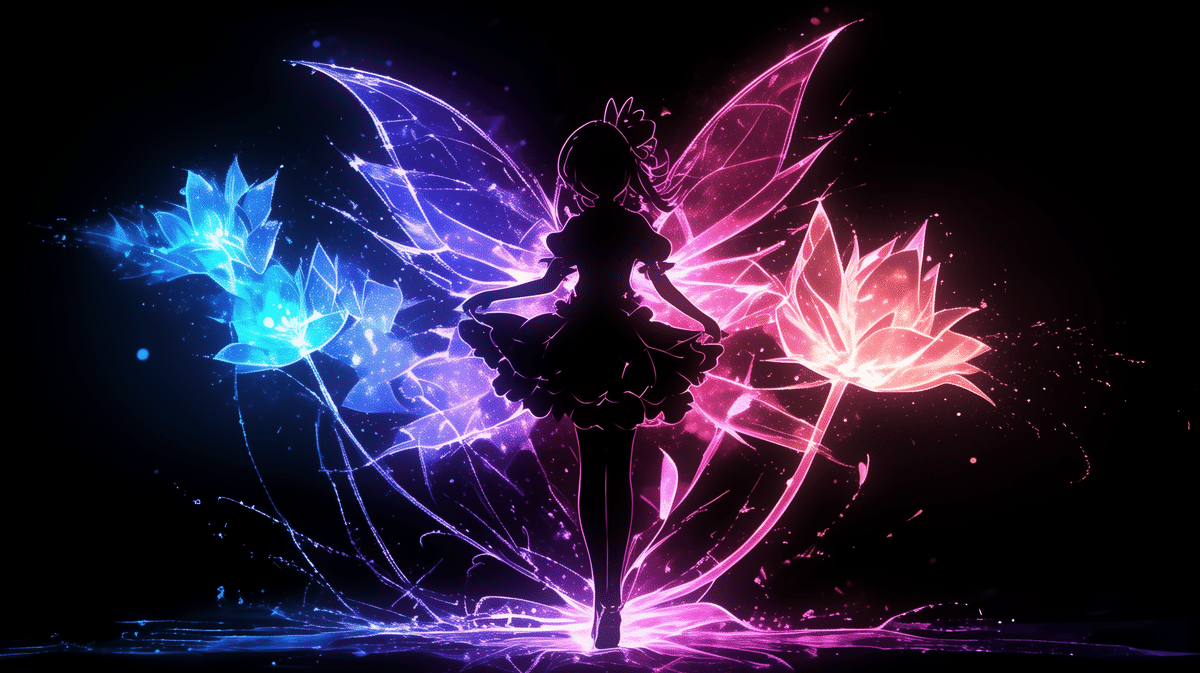 ネオンラインアート〜nijijourneyで輝く妖精アート〜｜リンファ