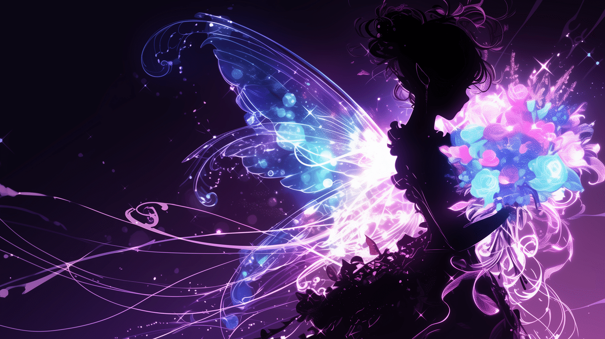 ネオンラインアート〜nijijourneyで輝く妖精アート〜｜リンファ