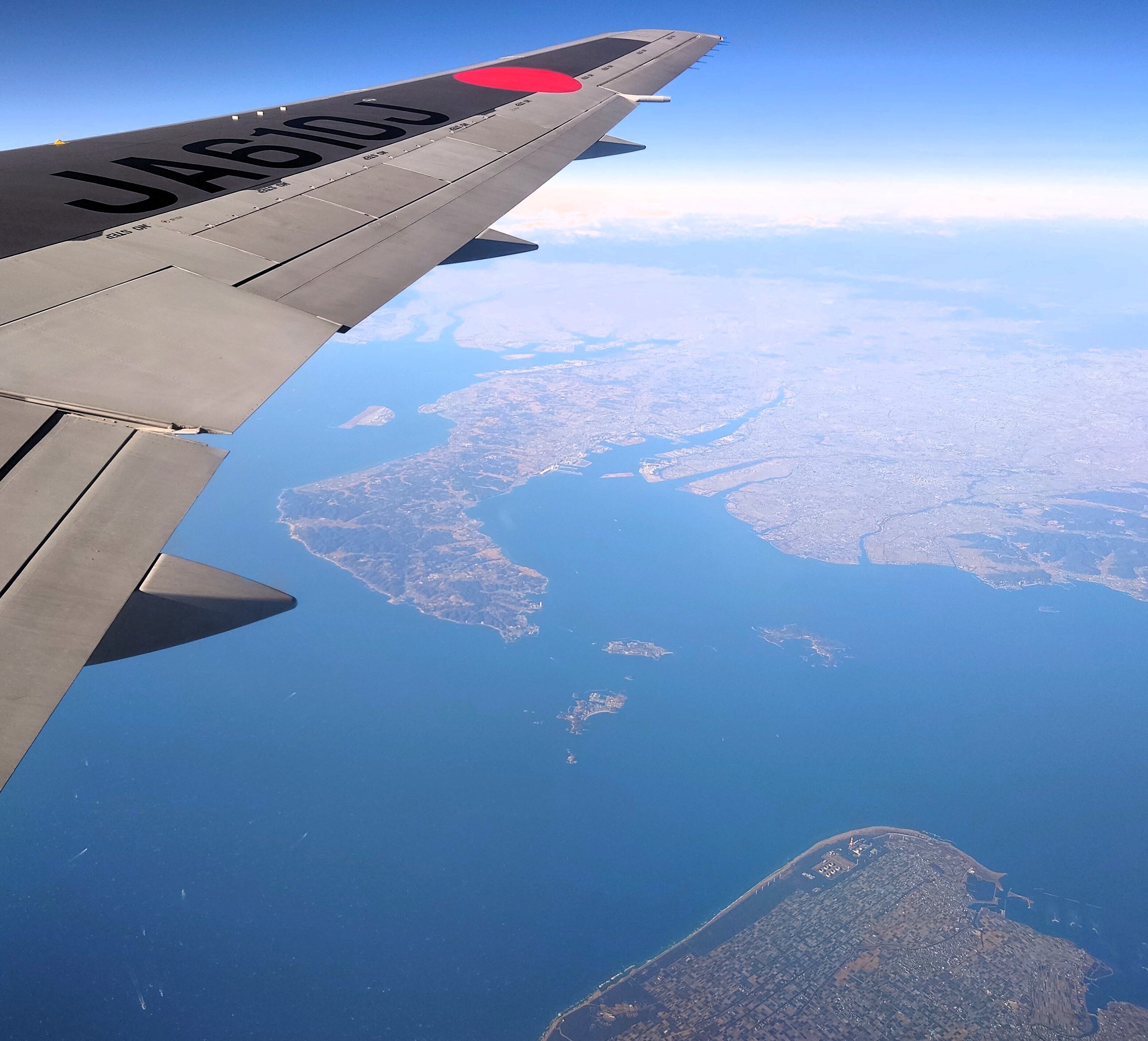 機窓画像コレクション「東京湾～伊勢湾」／2025年1月｜菅野ノリヒコ