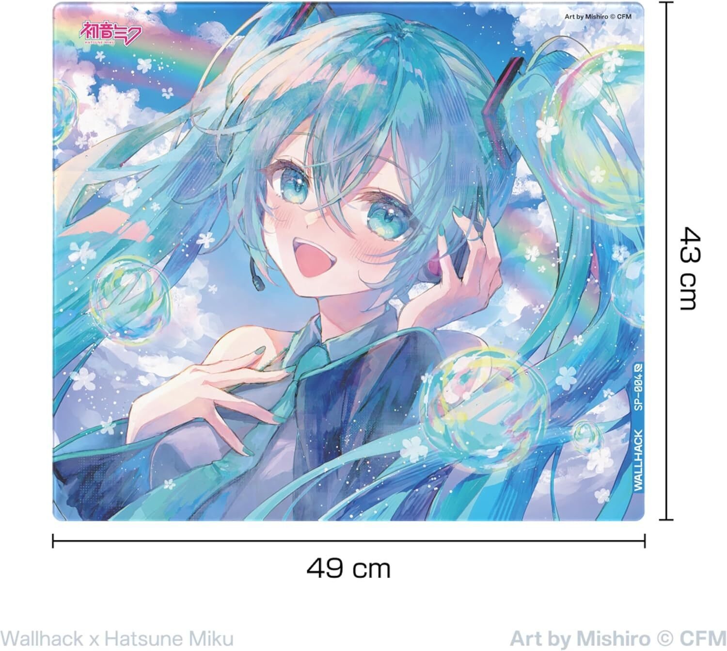 WALLHACK ガラスマウスパッド　初音ミク WALLHACK x 初音ミクのコラボレーションモデルがついに登場