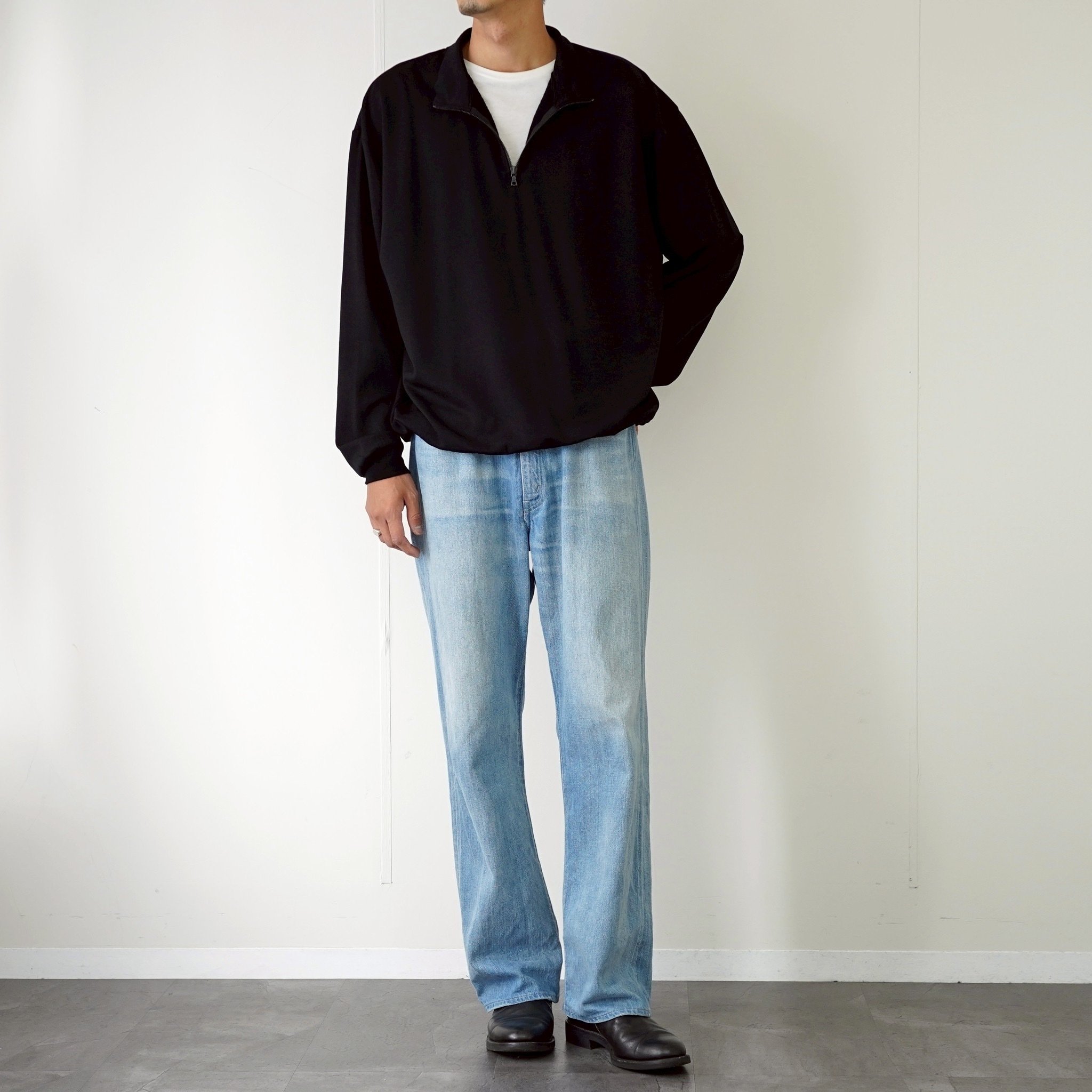 AURALEE 21AW ウールハーフジップセーター AURALEE「LIGHT WOOL SWEAT HALF ZIP P/O。本日発売です