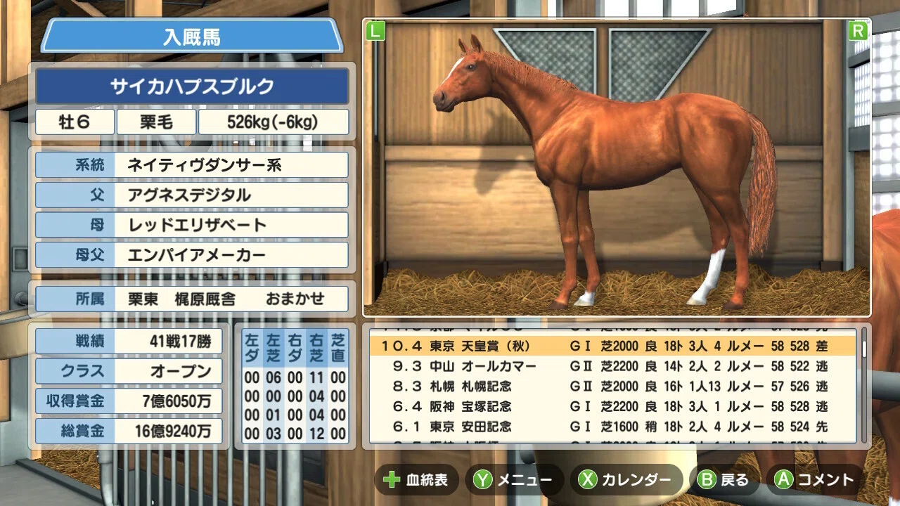 ゲームプレイ日記】-ダービースタリオン(switch版)⑯-｜御坂晴海