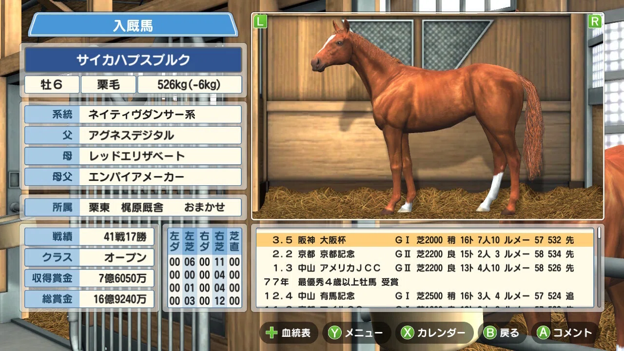 ゲームプレイ日記】-ダービースタリオン(switch版)⑯-｜御坂晴海