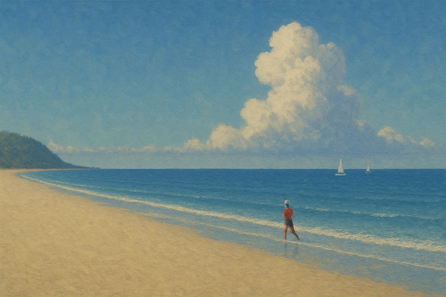 ChatGPTでランニングの風景画を描く｜Sampo（山帆）
