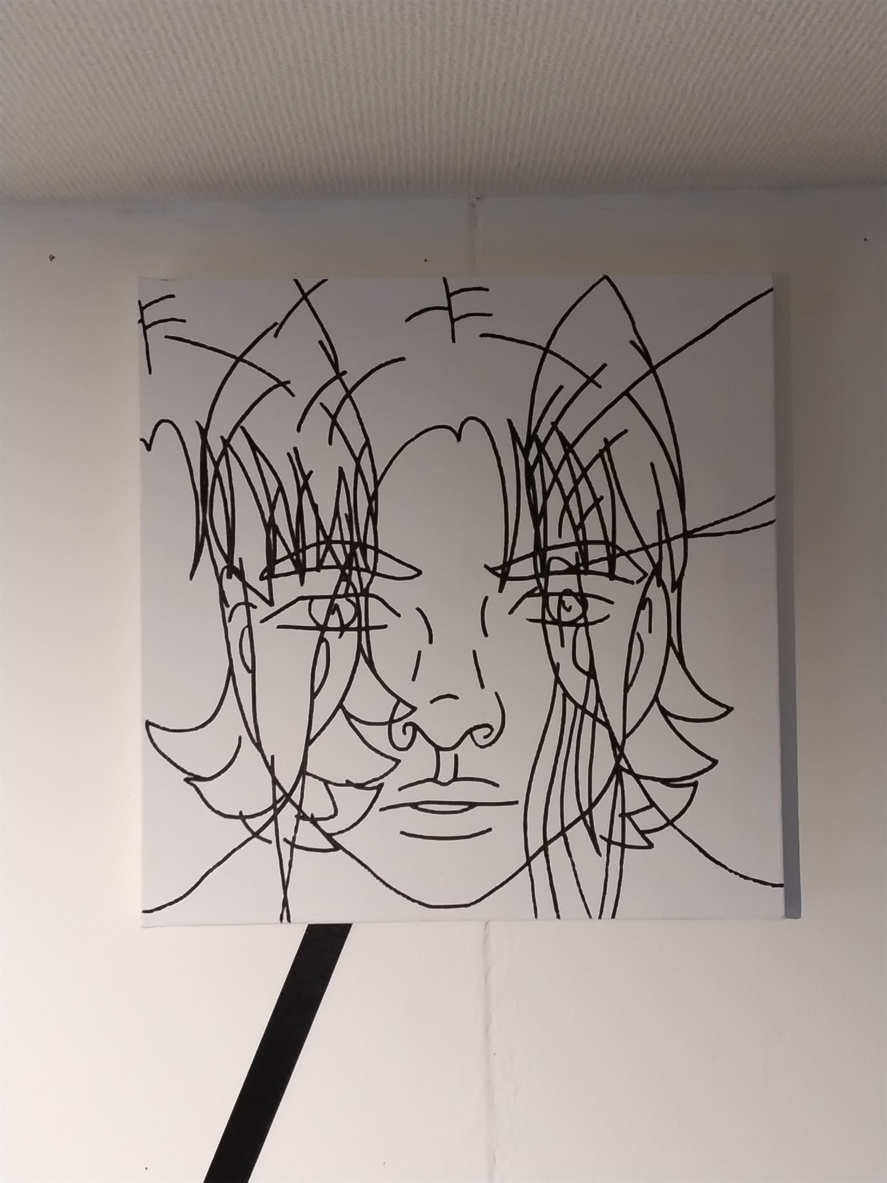 キャンバス画（油性ペン）MONTAGE2024／販売情報｜su_nosuke