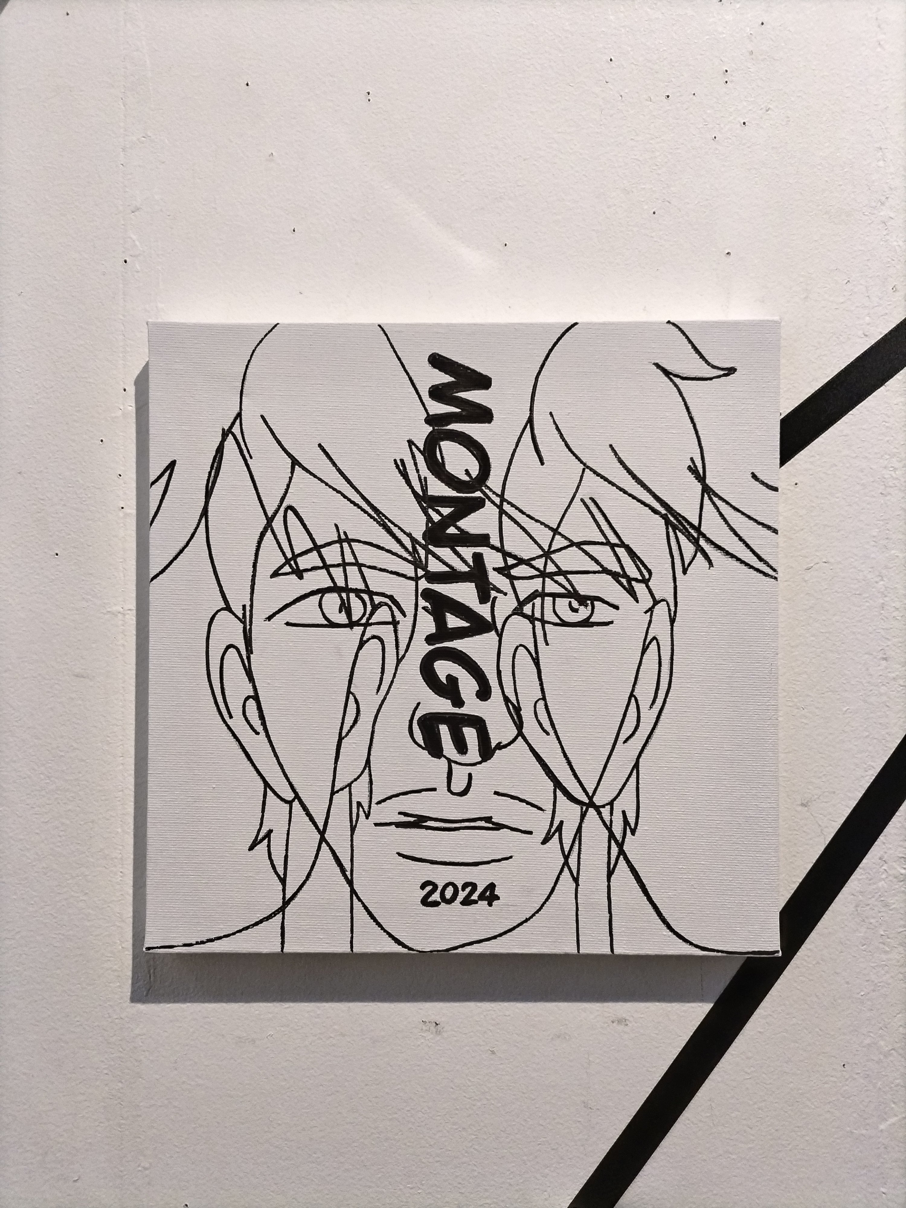 キャンバス画（油性ペン）MONTAGE2024／販売情報｜su_nosuke