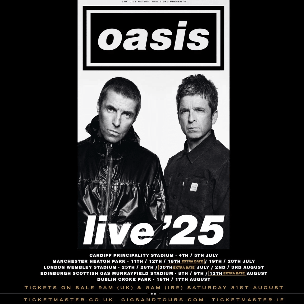 貴重 オアシス Live25 再結成ツアー 8/8 EDINBURGHリトグラフ 🏴󠁧󠁢󠁳󠁣󠁴󠁿Oasisのライブを観た｜k