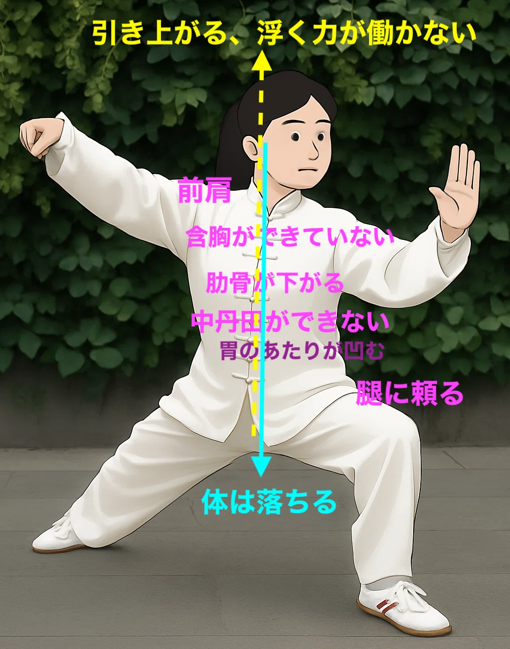 女性の中丹田の問題 下丹田だけでは不十分 沈みと浮きのある体を目指して|知り得ない太極拳の道