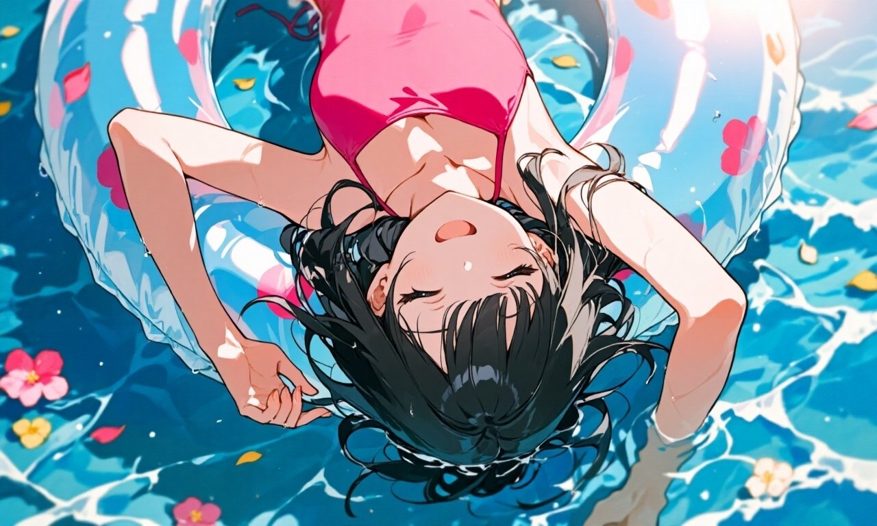 うみ（イラストオーダー） AIイラスト作ってみた ｢海に行きたいよね〜｣｜クラゲ🪼