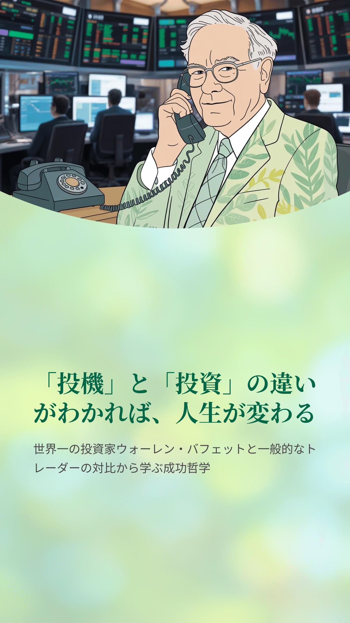投資と投機の違い：ウォーレン・バフェットと証券トレーダーたちの対比から学ぶ｜松尾靖隆