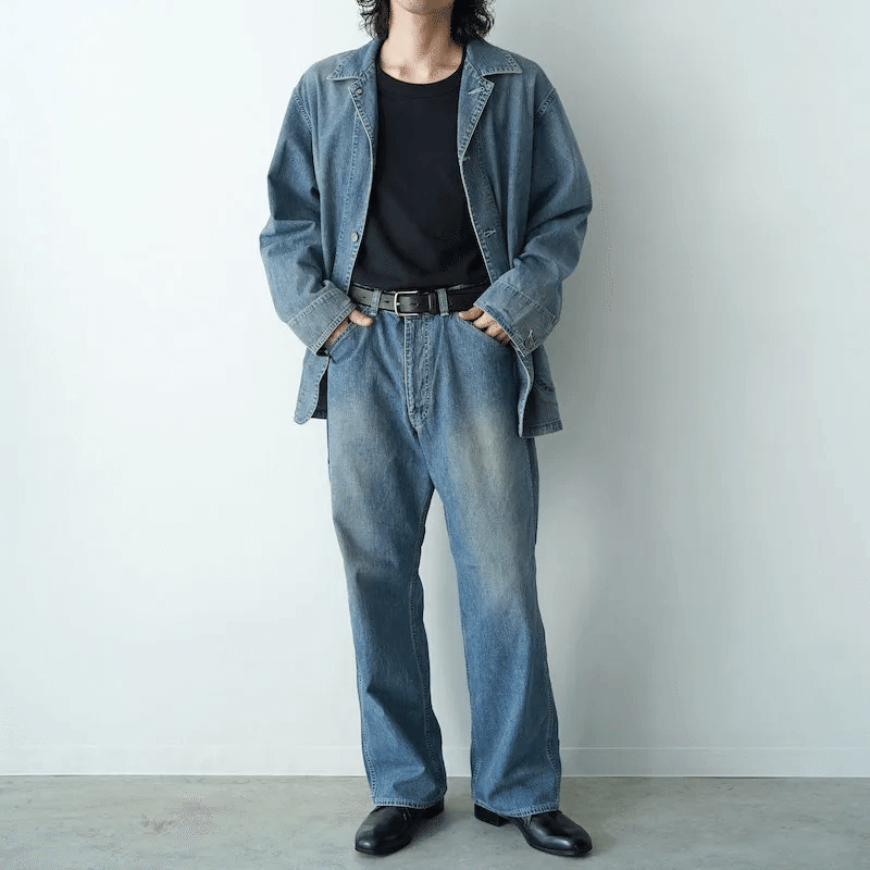 再入荷！！【ULTERIOR】FADED LIGHT DENIM COVERALL｜THIRTY' THIRTY'