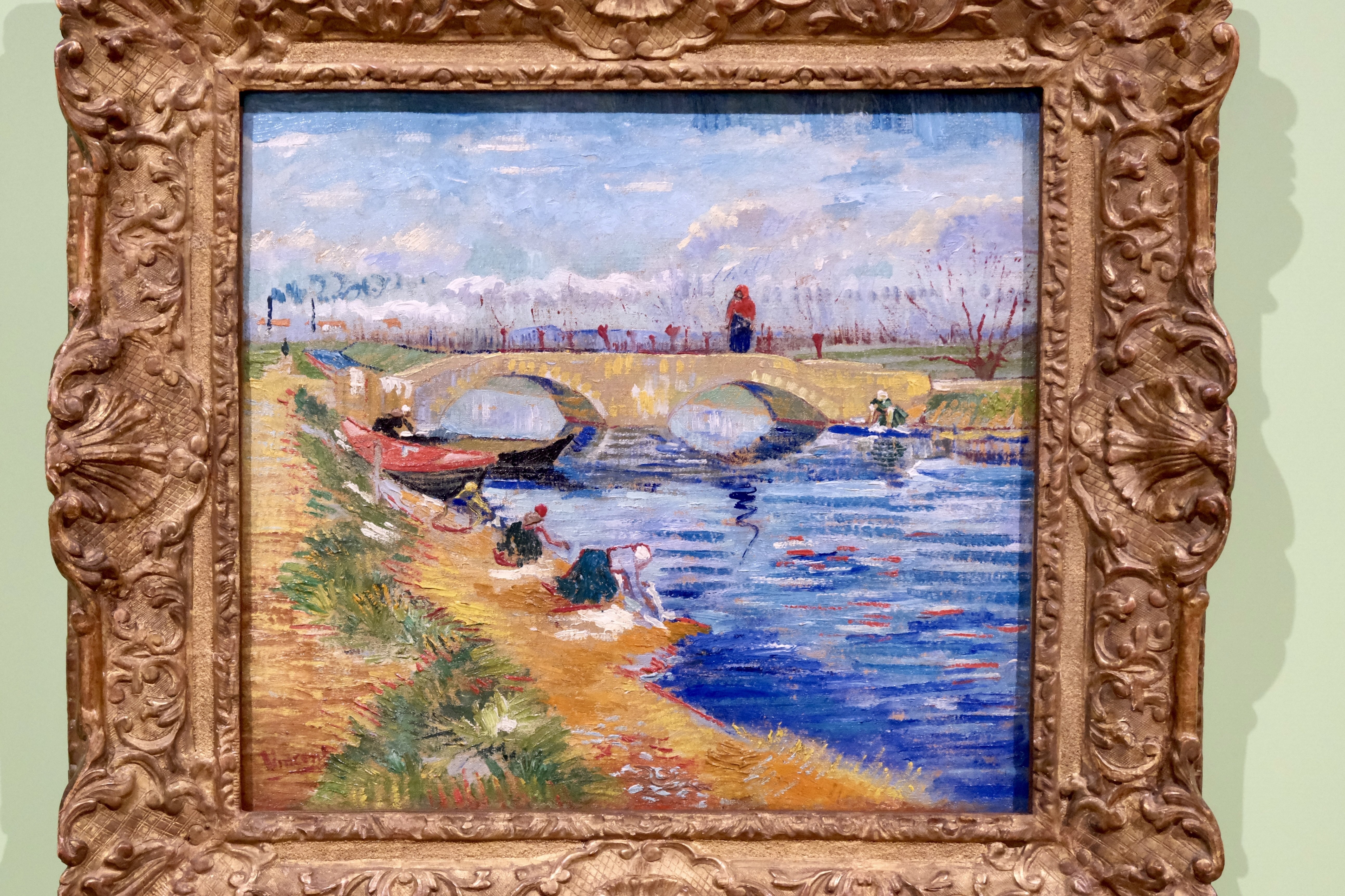 フィンセント・ファン・ゴッホ ヴィゲラ運河にかかるグレーズ橋　ポーラ美術館 フィンセント・ファン・ゴッホ ヴィゲラ運河にかかるグレーズ橋