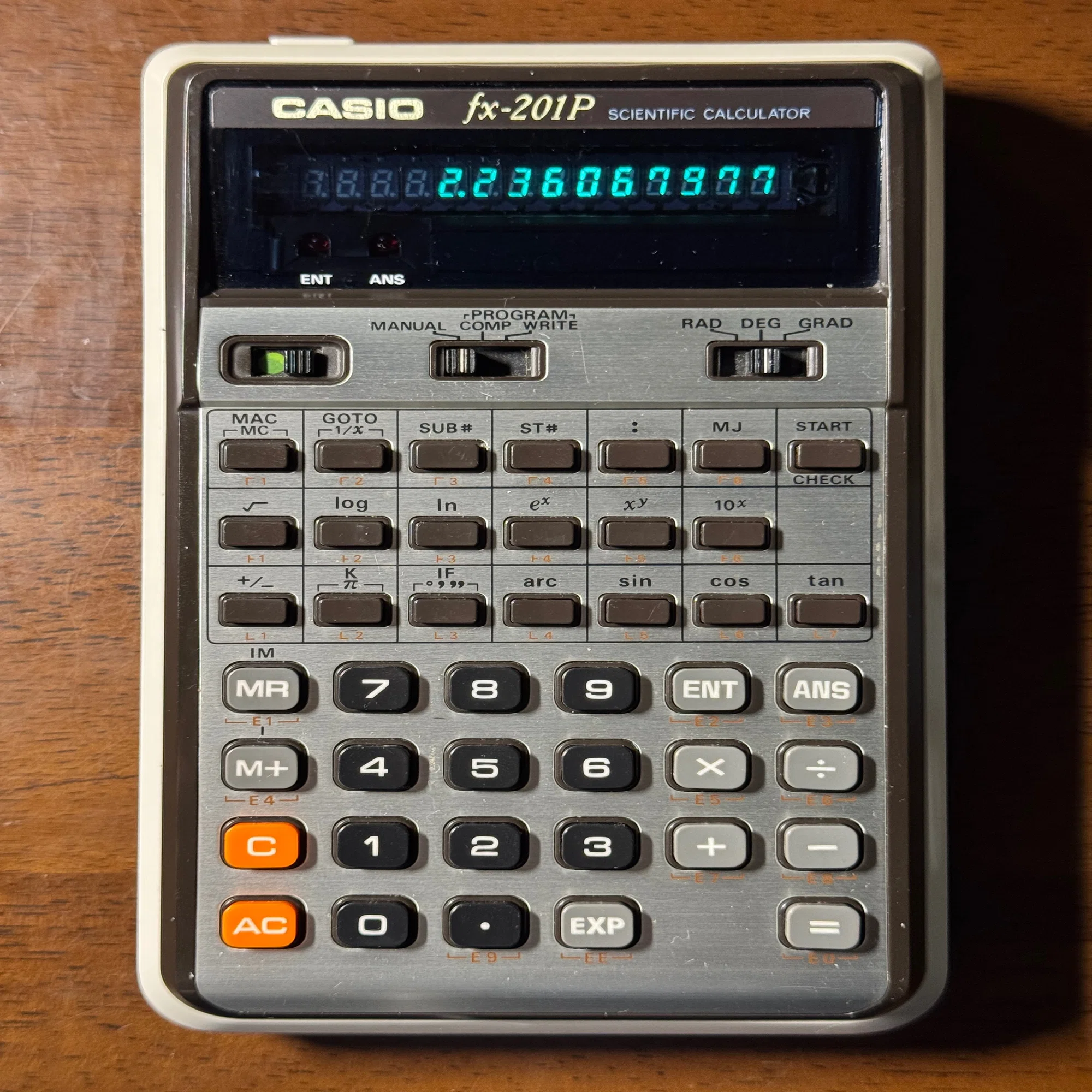 Casio fx-10 と fx-201P｜まんぼう