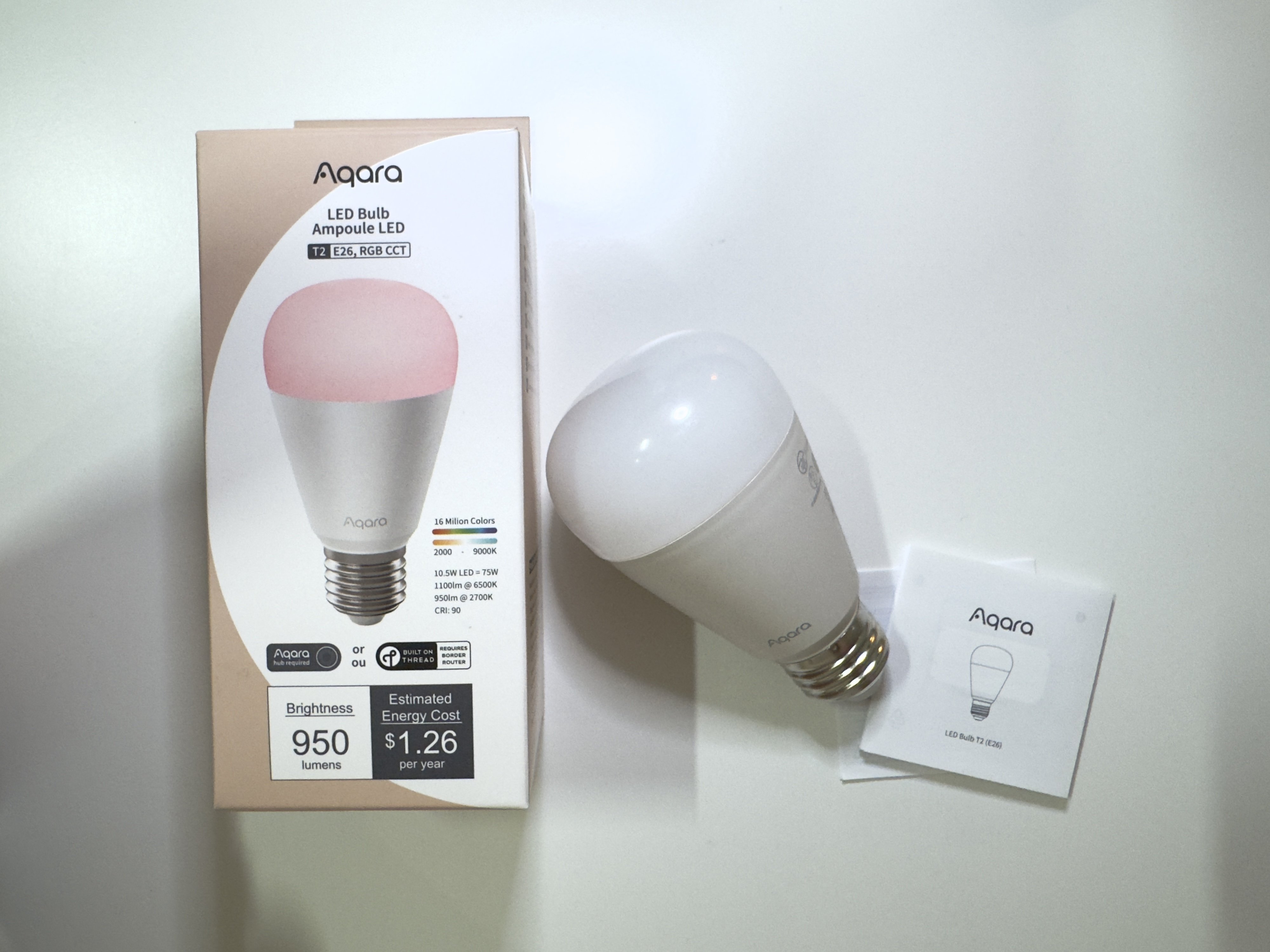 Aqara LED電球T2徹底レビュー｜明るさ・色・使いやすさを徹底