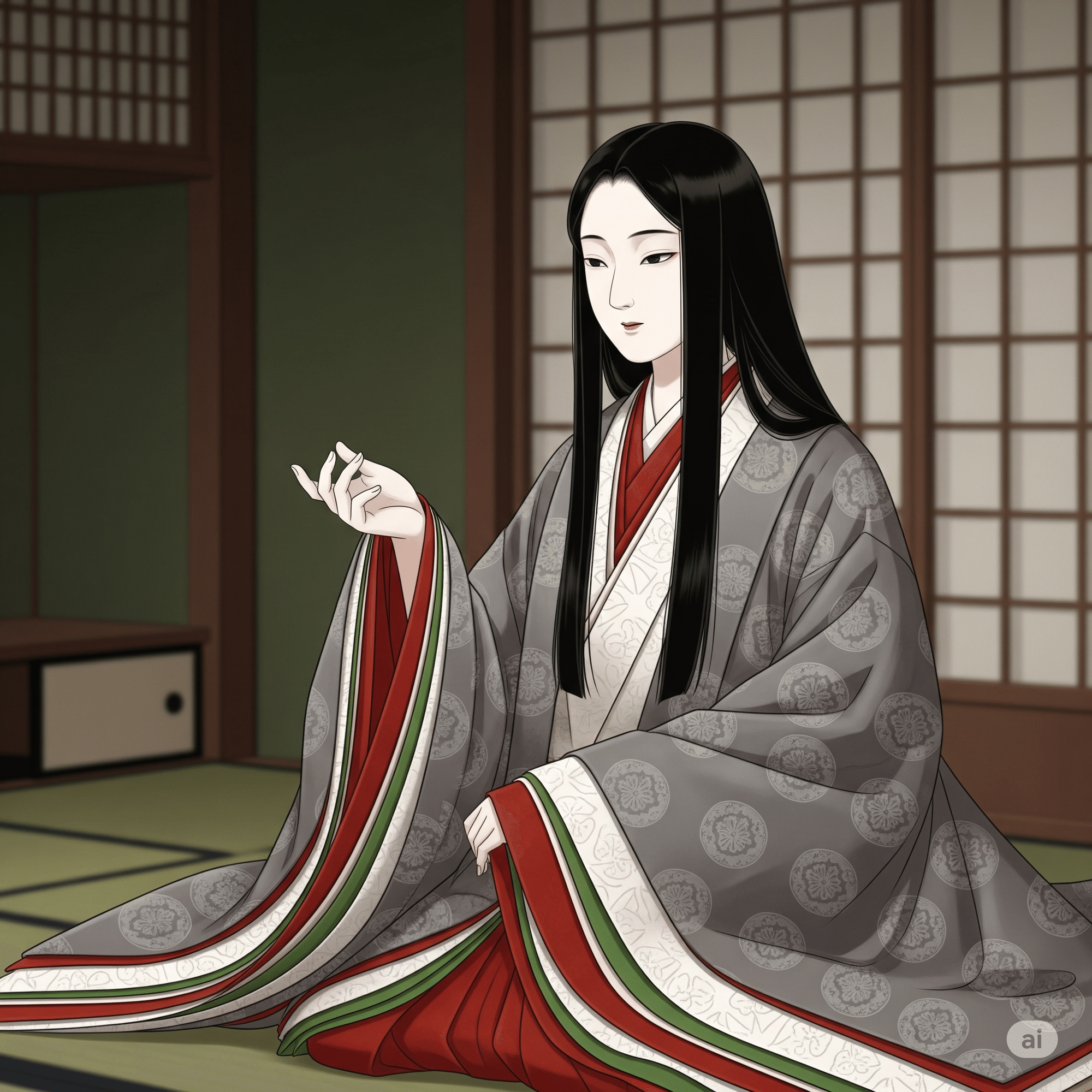 AIで絶世の美人・小野小町のイラストを作成してみた（ついでに小野妹子