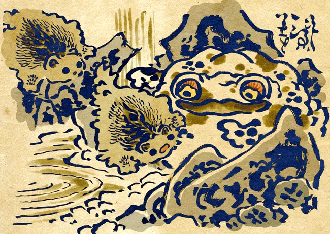 8月10日は妖怪の日だから妖怪の絵描く｜氷厘亭氷泉