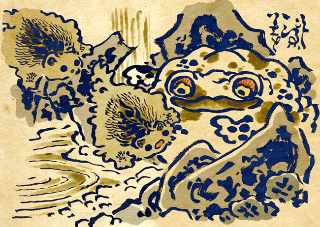 8月10日は妖怪の日だから妖怪の絵描く｜氷厘亭氷泉