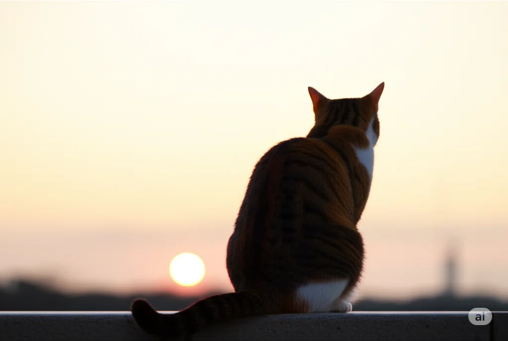 猫の後ろ姿に癒される|自由な猫