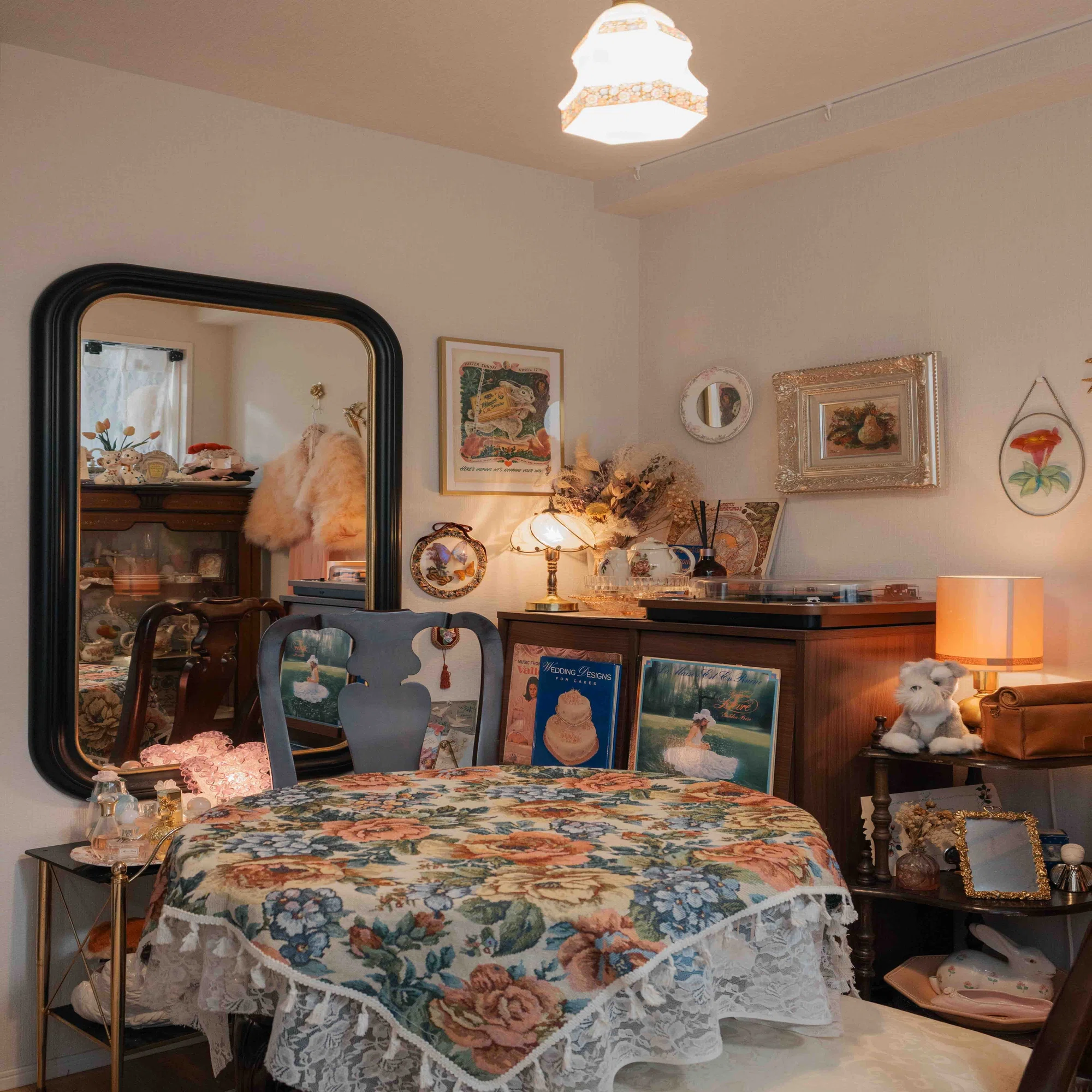娘のお部屋に！アンティーク風な大きい鏡 楽天市場】【5年保証】【完成 