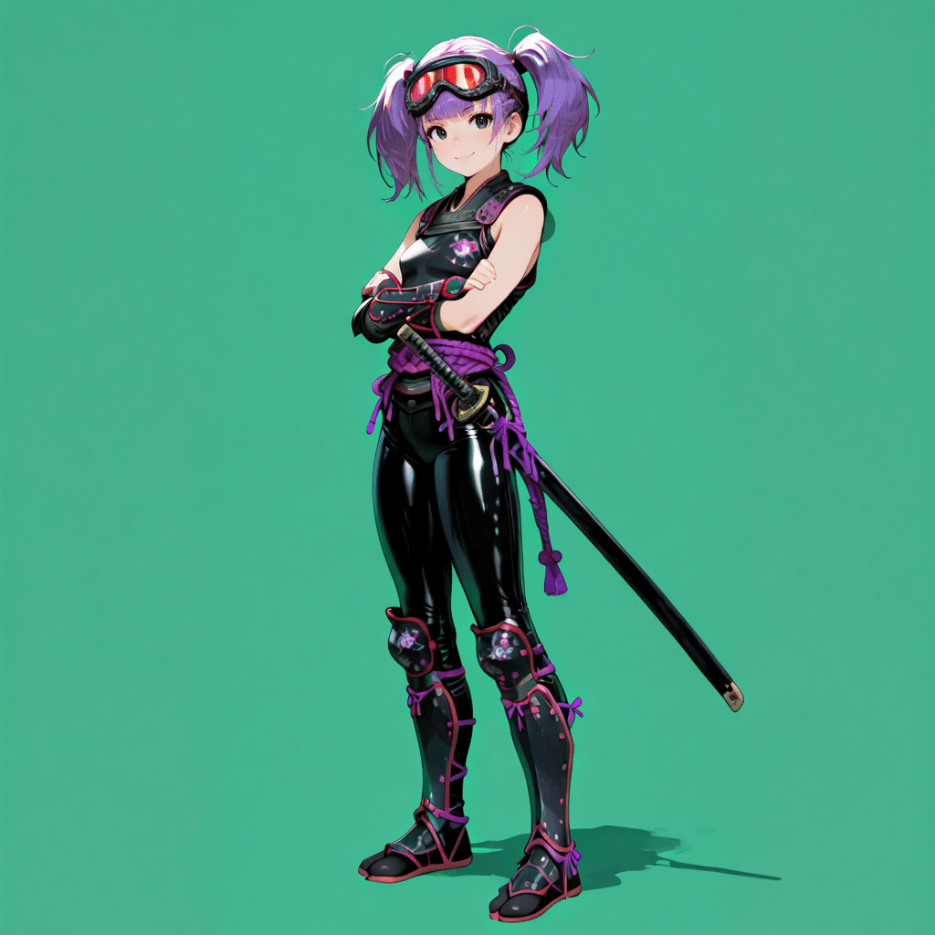 StableDiffusion、ファンタジーキャラジェネレーター⑧サムライ女｜およよ