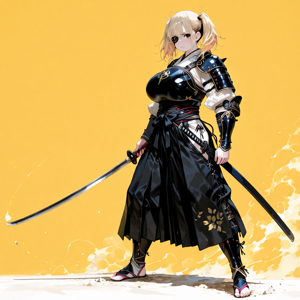 StableDiffusion、ファンタジーキャラジェネレーター⑧サムライ女｜およよ