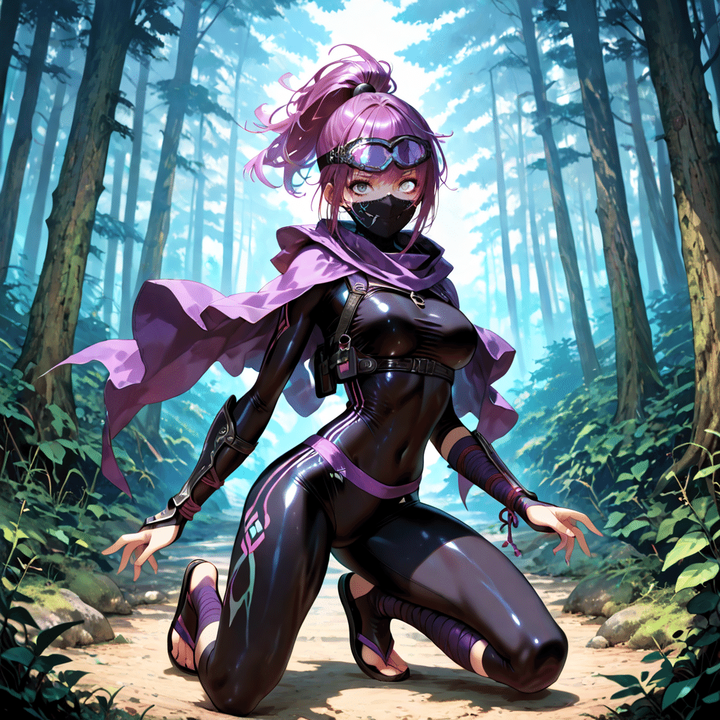 StableDiffusion、ファンタジーキャラジェネレーター⑨ニンジャ女｜およよ