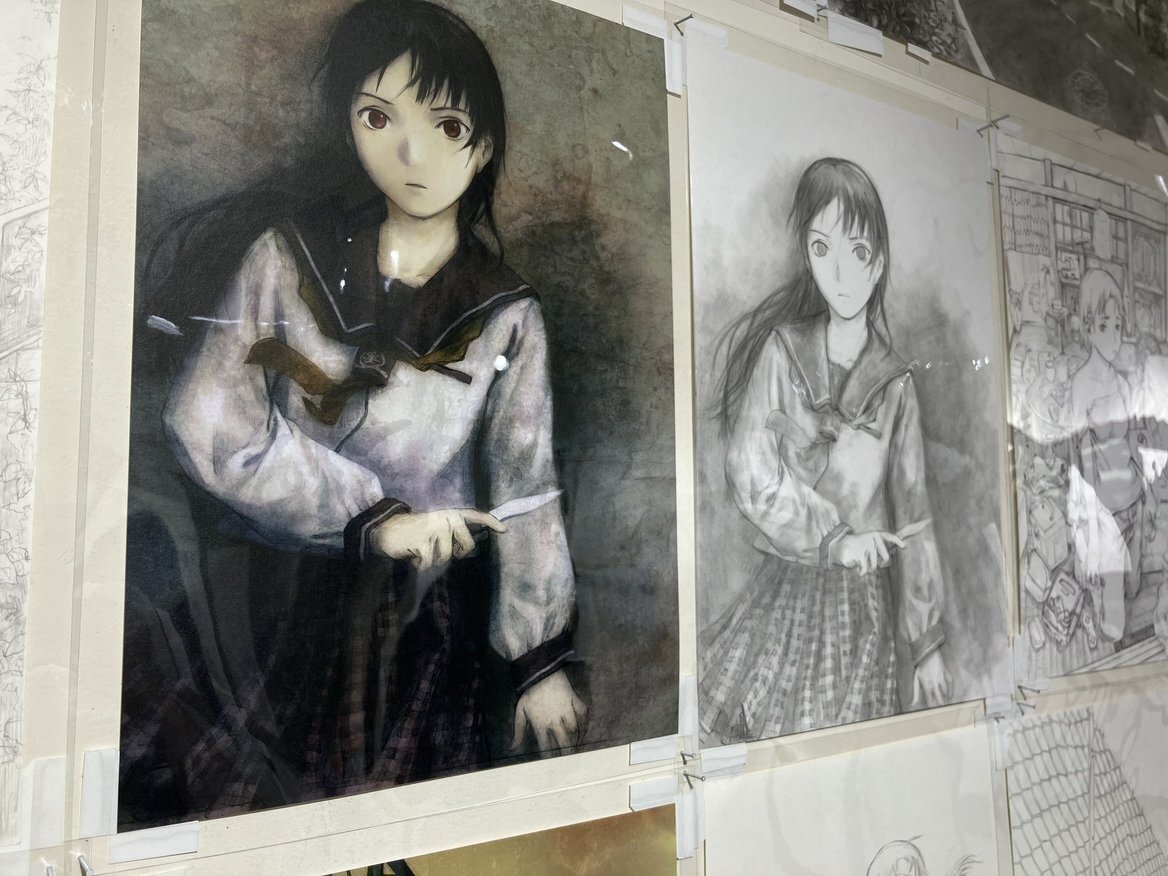 円環帰点　安倍吉俊 画業30周年記念展　サイン入りB2ポスター 円環帰点 安倍吉俊画業30周年記念展「serial experiments lain