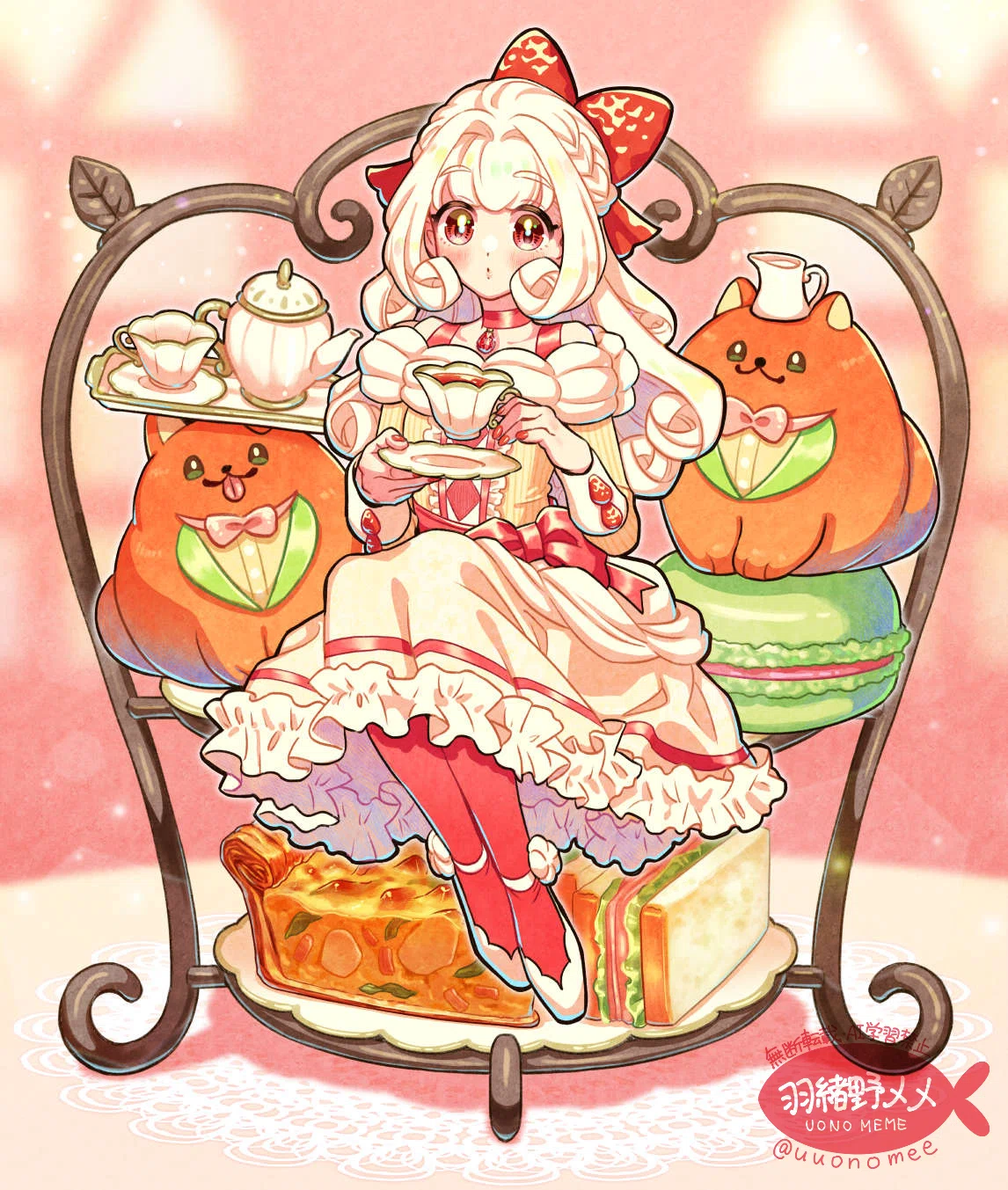 イラスト解説】ショートケーキちゃん描く！｜羽緒野メメ🐟イラストレーター
