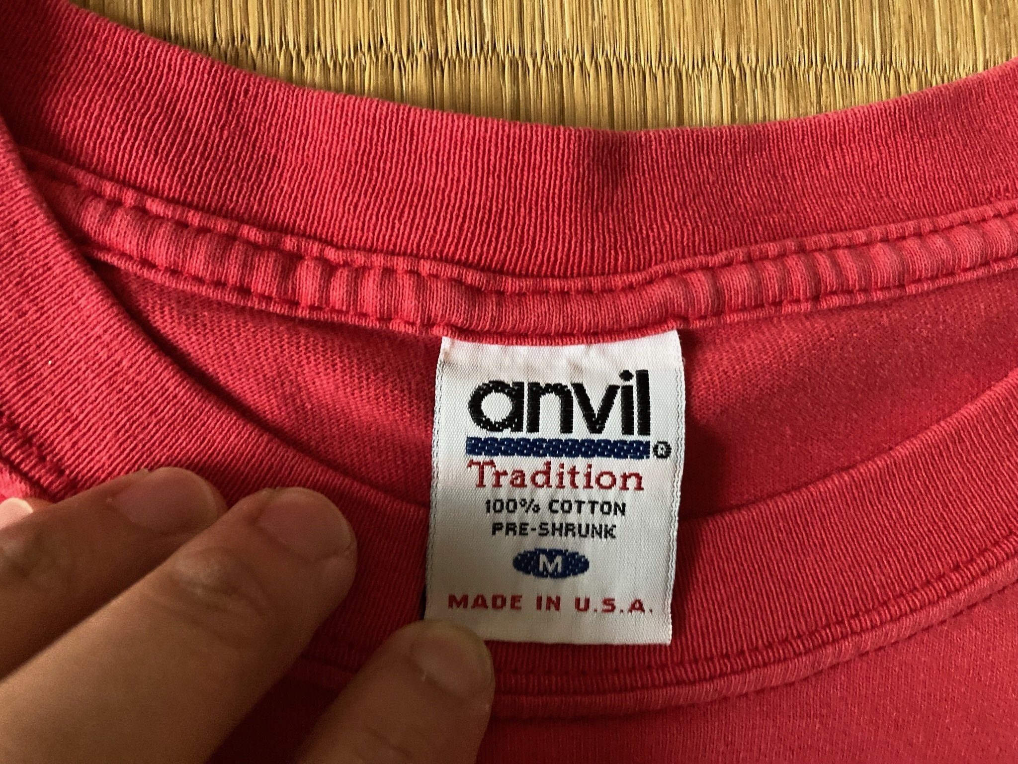 レビュー】anvil（アンビル）アメリカ製Tシャツ｜経年が似合う一枚｜Koichi
