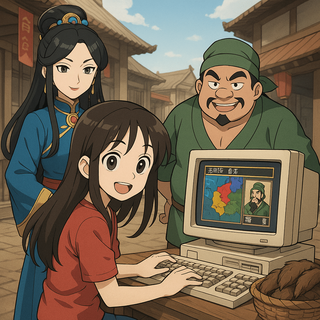 レトロゲーム回想】水滸伝～天命の誓い～ PC-9801版〜逃亡者3人