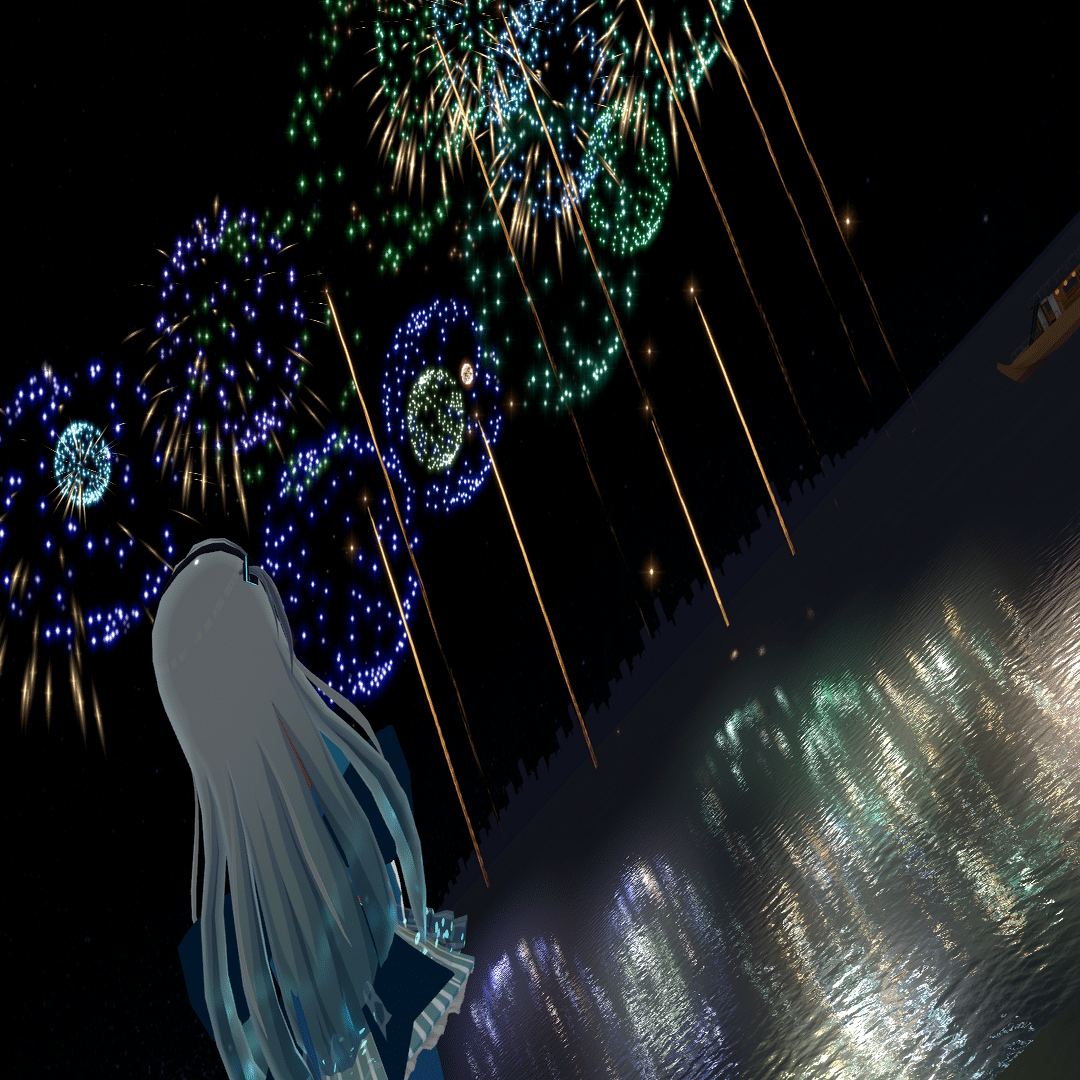 花火師様 響鳴花火 やっさんの花火大会』VRChat新花火体験!「究極の没入感」に