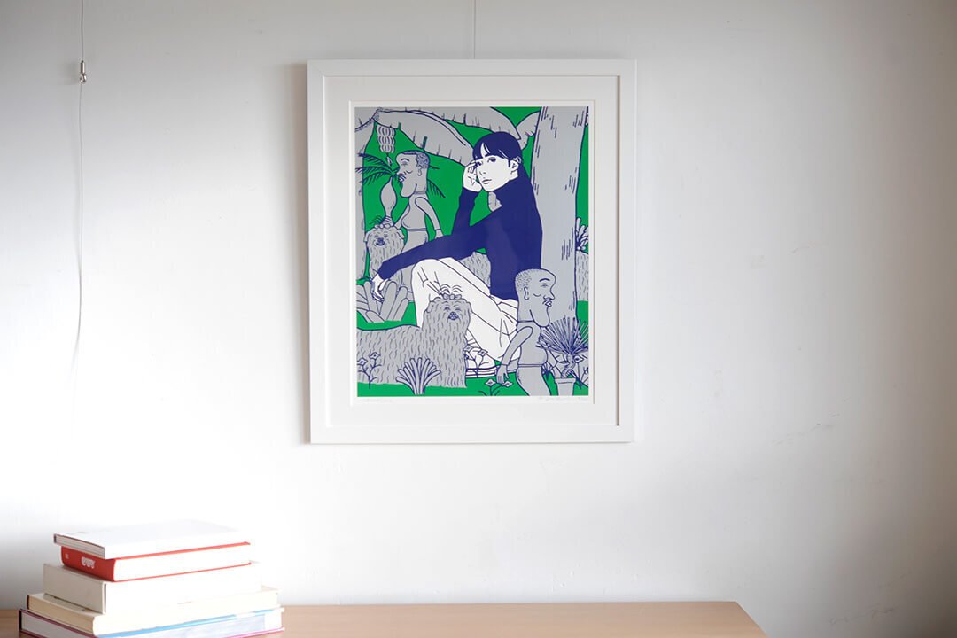 KYNE×NONCHELEEEの2024年のコラボ作品を額装しました｜ノイズキング