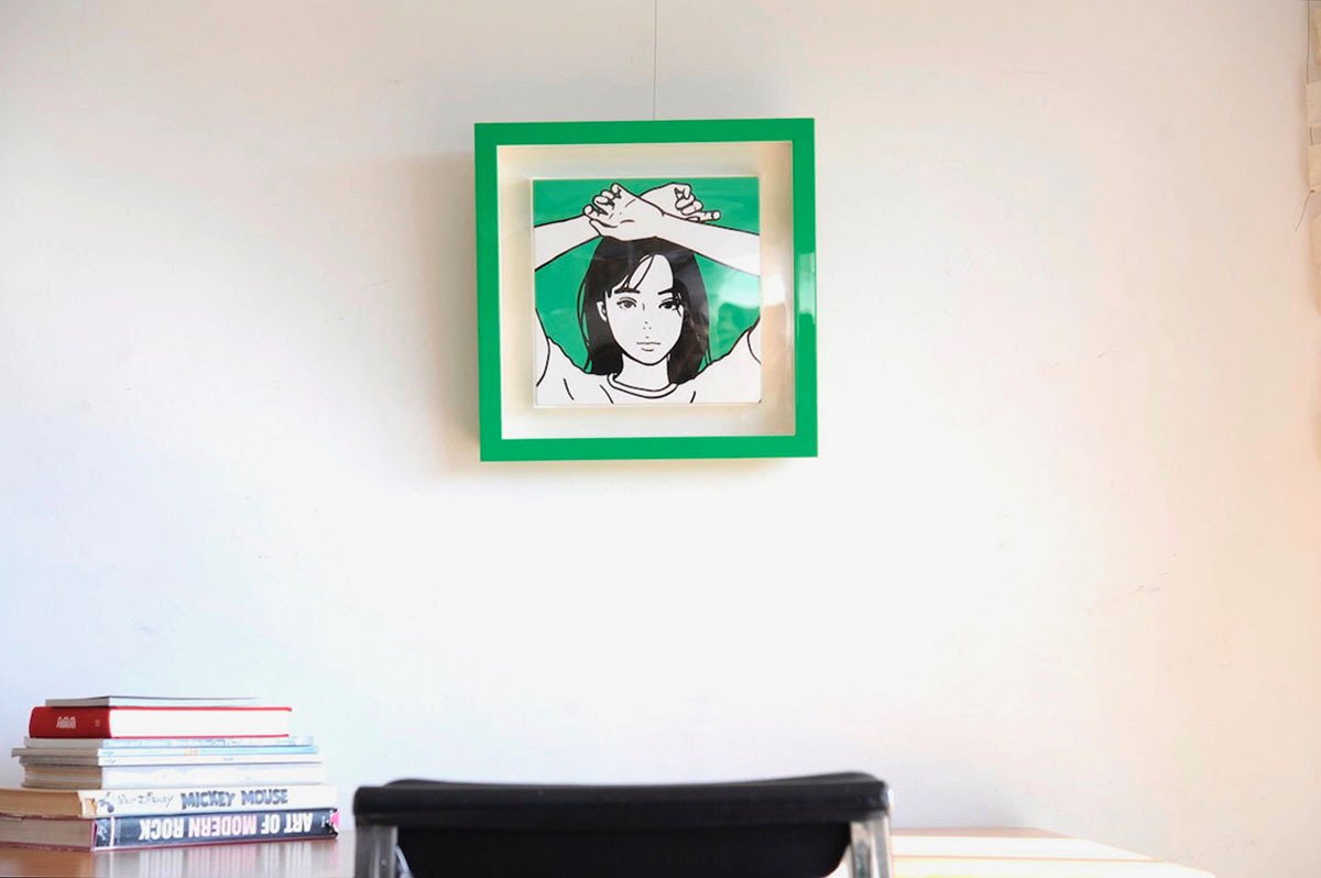 KYNE 　版画　あこがれの色彩　額装済み 額装済 kyne あこがれの色彩 - メルカリ