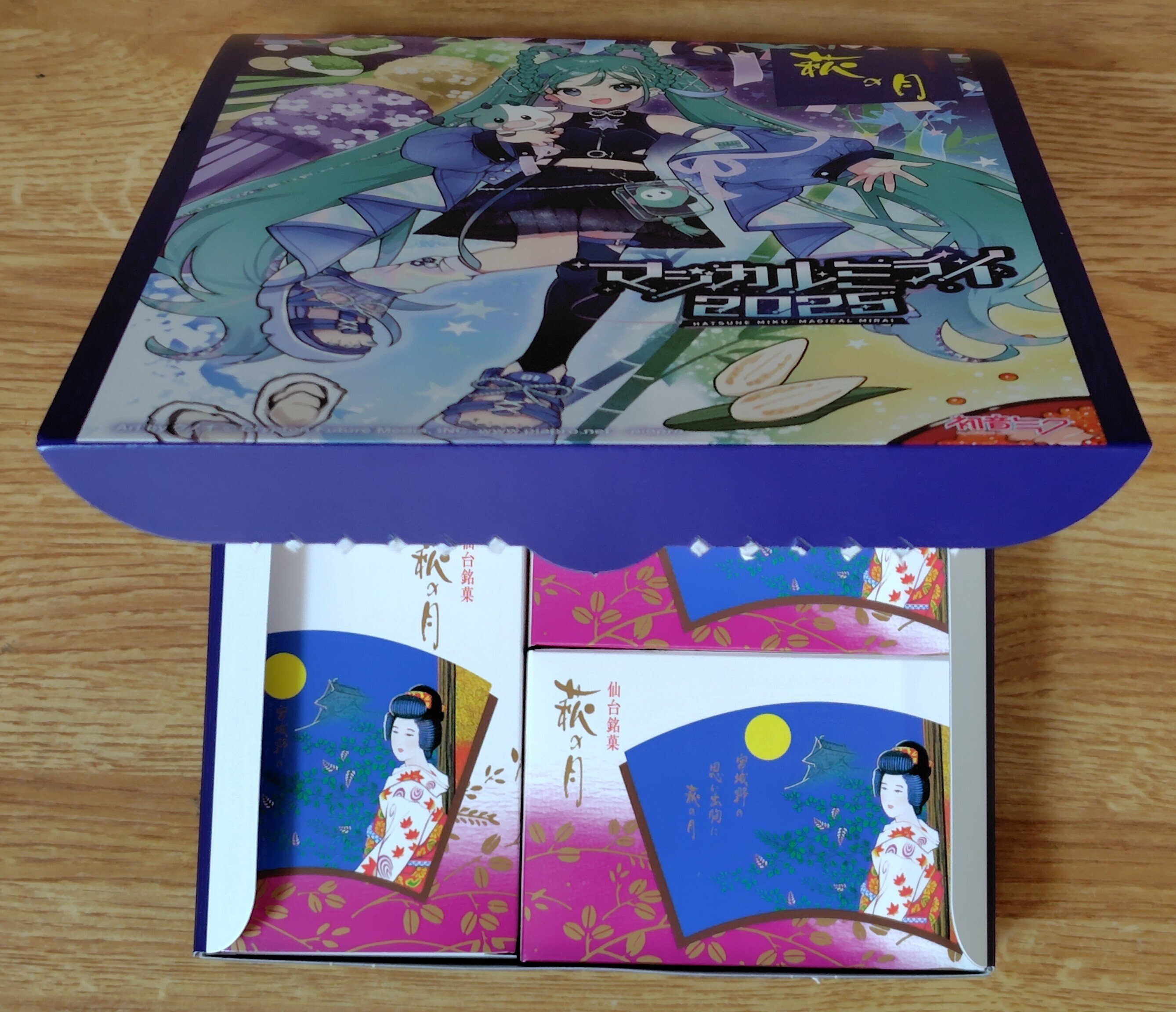 萩の月✕マジカルミライ2025 限定コラボパッケージを食べるぞ！｜toyotaku3