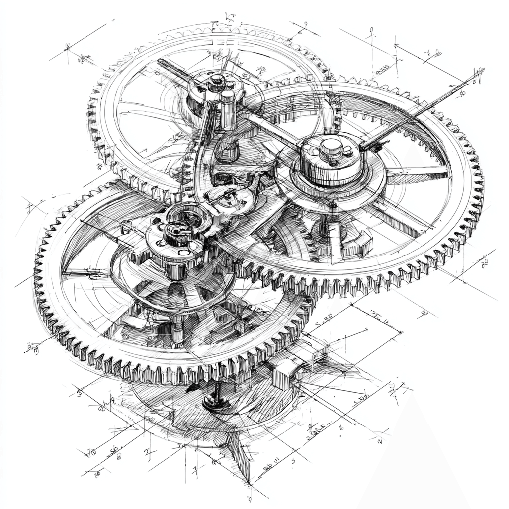 ラフスケッチ風の世界を描く。プロンプトはメンバーシップ限定で公開