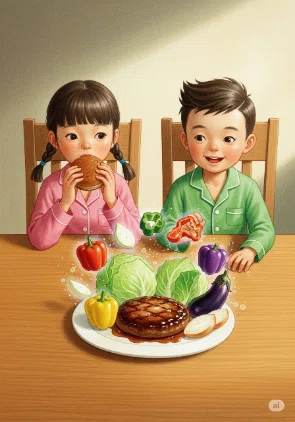 （野菜嫌い）キマワリキャンバスアート AI絵本で野菜嫌いに挑む！笑って驚く親子の実験記｜ことき