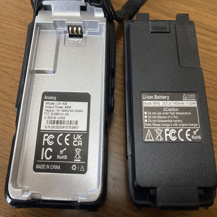 無線機(受信専用)入れ替え Kenwood TH-77 → Quansheng UV-K6｜Fire