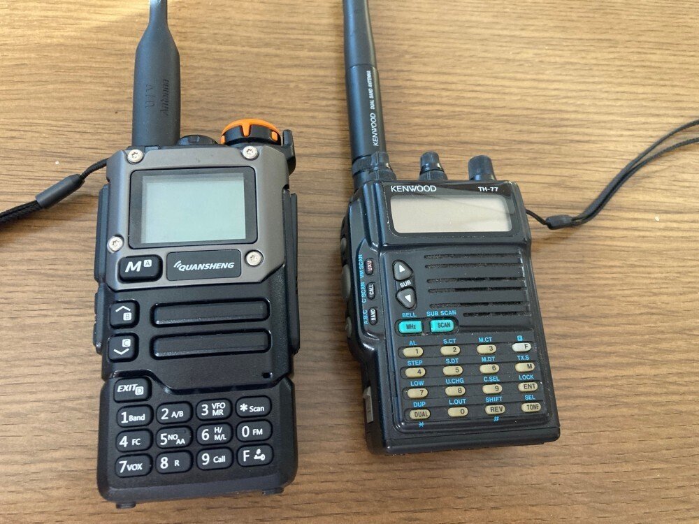 無線機(受信専用)入れ替え Kenwood TH-77 → Quansheng UV-K6