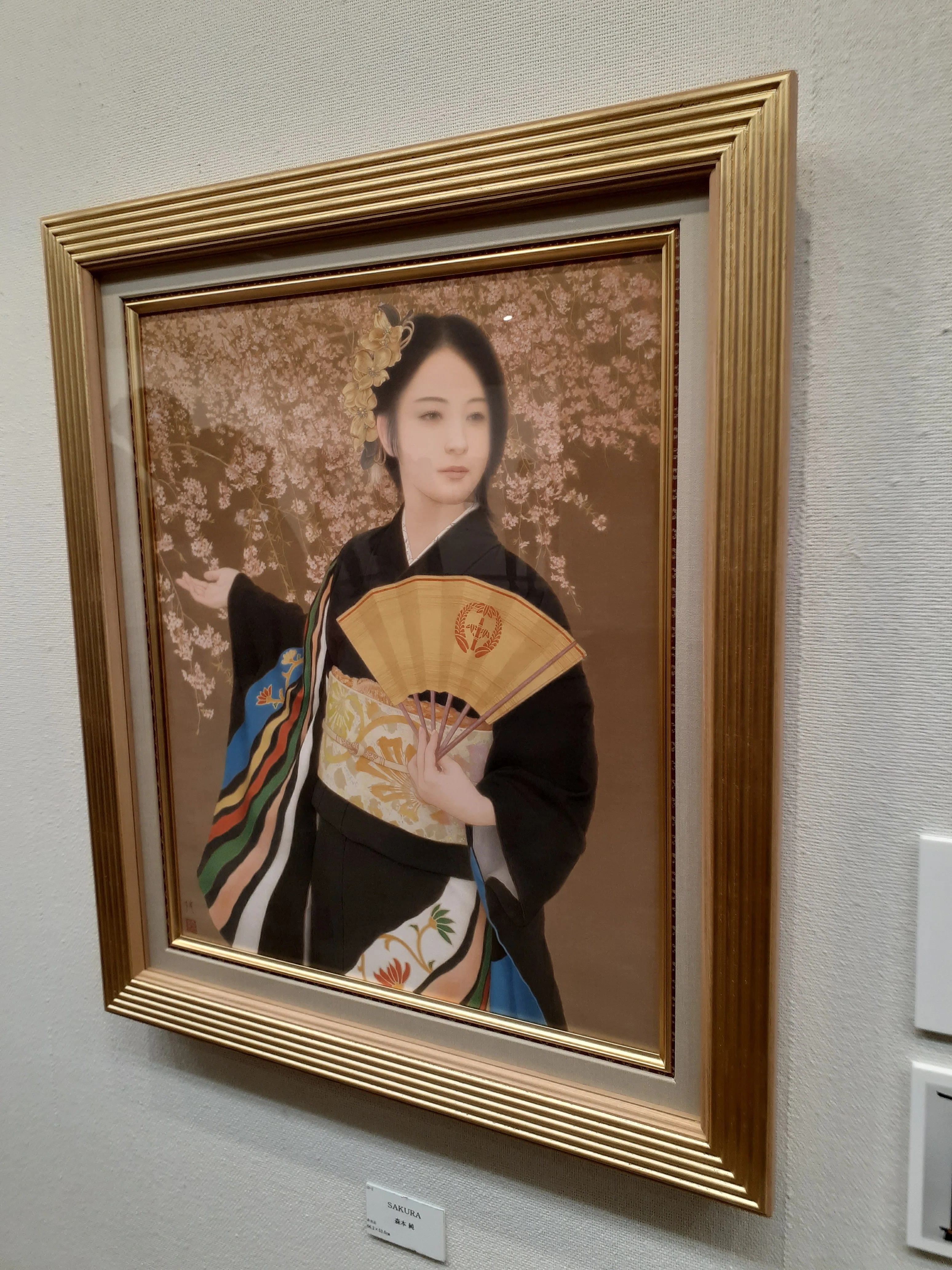 日本画 女性の肖像額装作品 訪廊日記 「たかしまや美人画博覧会2025 －ファッションで振り返る美の