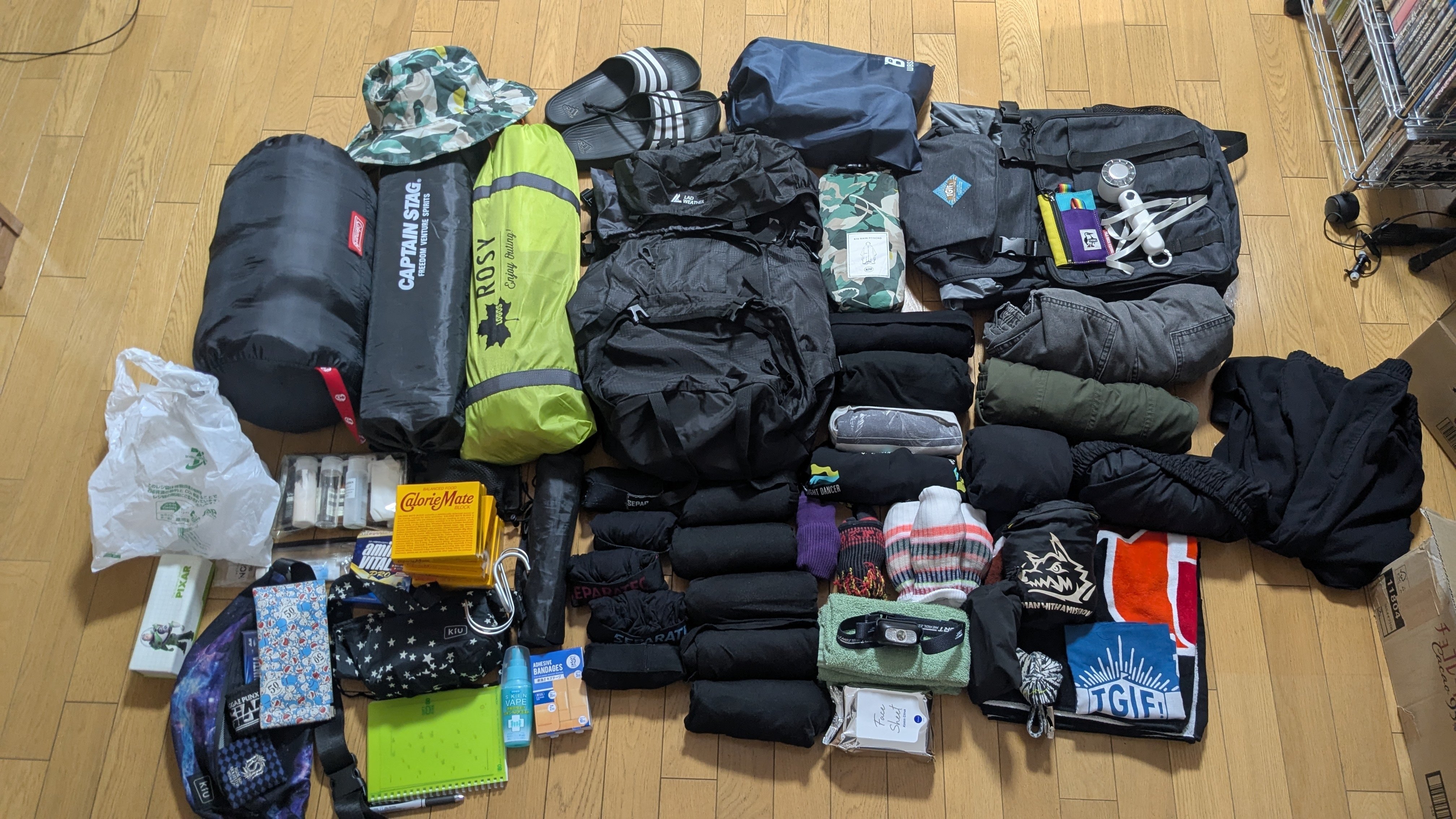 フジロック初心者が3日通しキャンプ泊で持って行った装備とソロ参戦