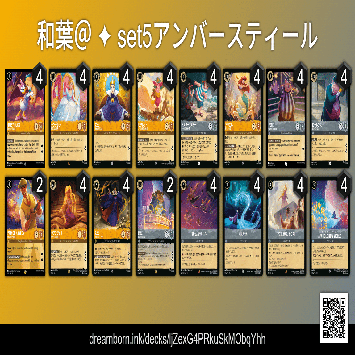 ロルカナ 5弾デッキ紹介｜和葉＠