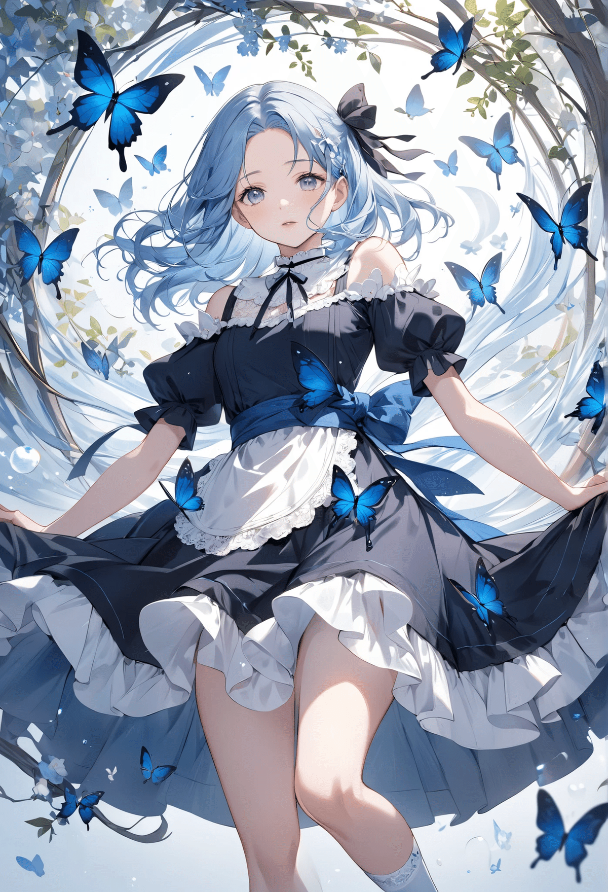 【女型】絵　Midjourney　写真プリント  額装可能 AIアート Midjourney・切り絵プロンプト公開｜🌻ひいろ・優しい情景を紡ぐ
