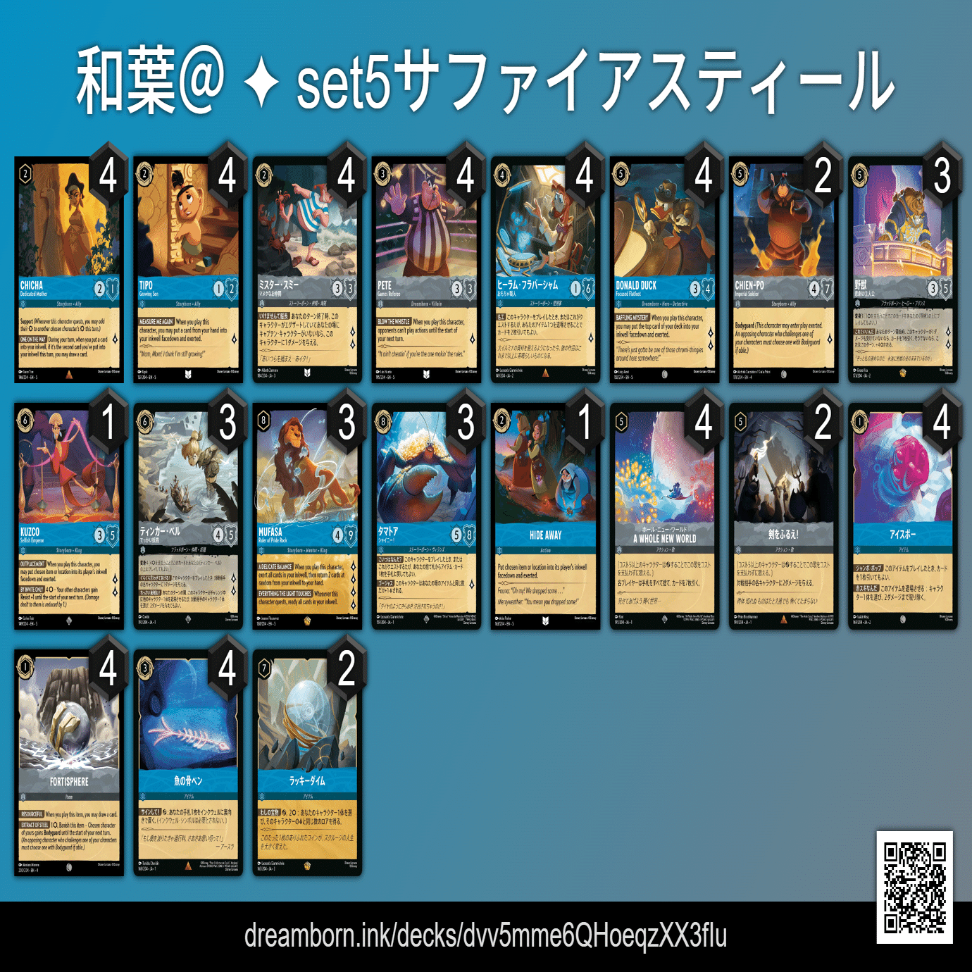 ロルカナ 5弾デッキ紹介｜和葉＠