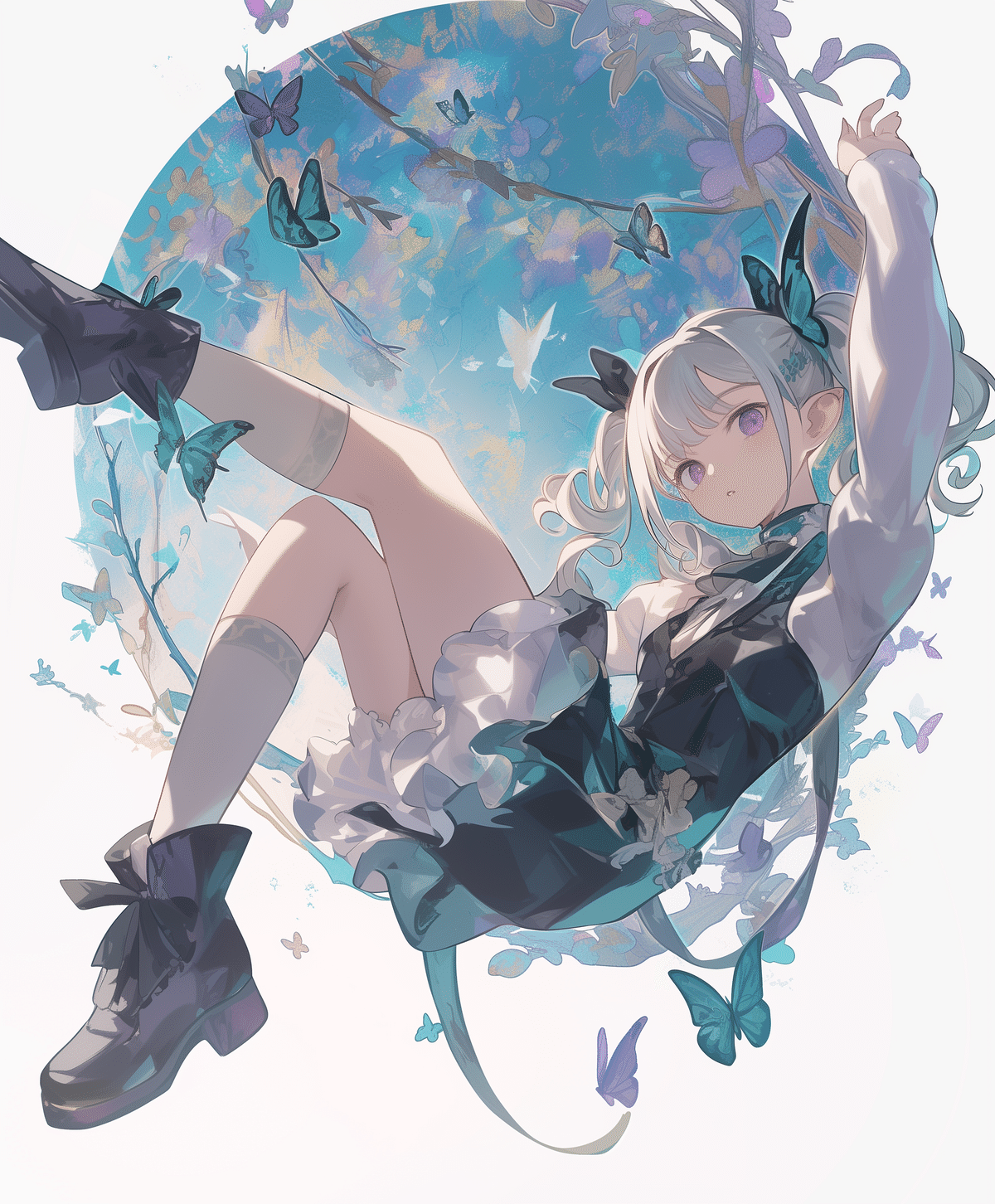 【No.4アイドル】絵　写真プリント　フチ無　1:1　Midjourney 千住まいかさんのAIイラストチャレンジに参加させていただきまし